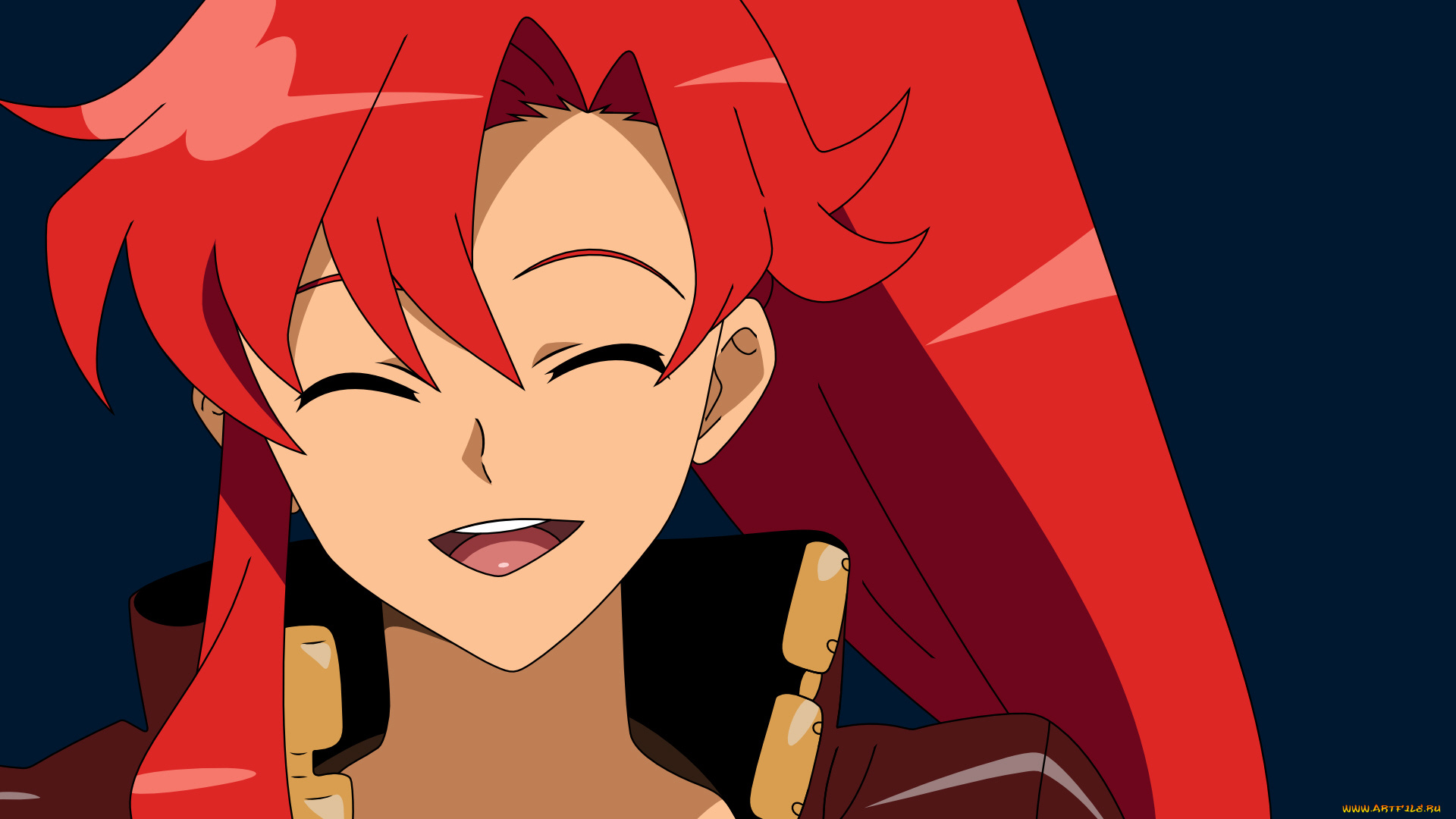 аниме, tengen, toppa, gurren-lagann, yoko