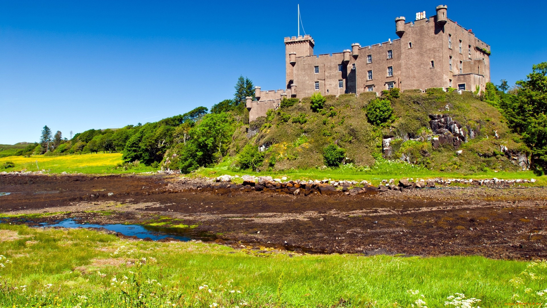 dunvegan, castle, scotland, города, замки, англии, dunvegan, castle