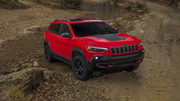 Картинка jeep+cherokee+trailhawk+2019 автомобили jeep trailhawk cherokee red 2019