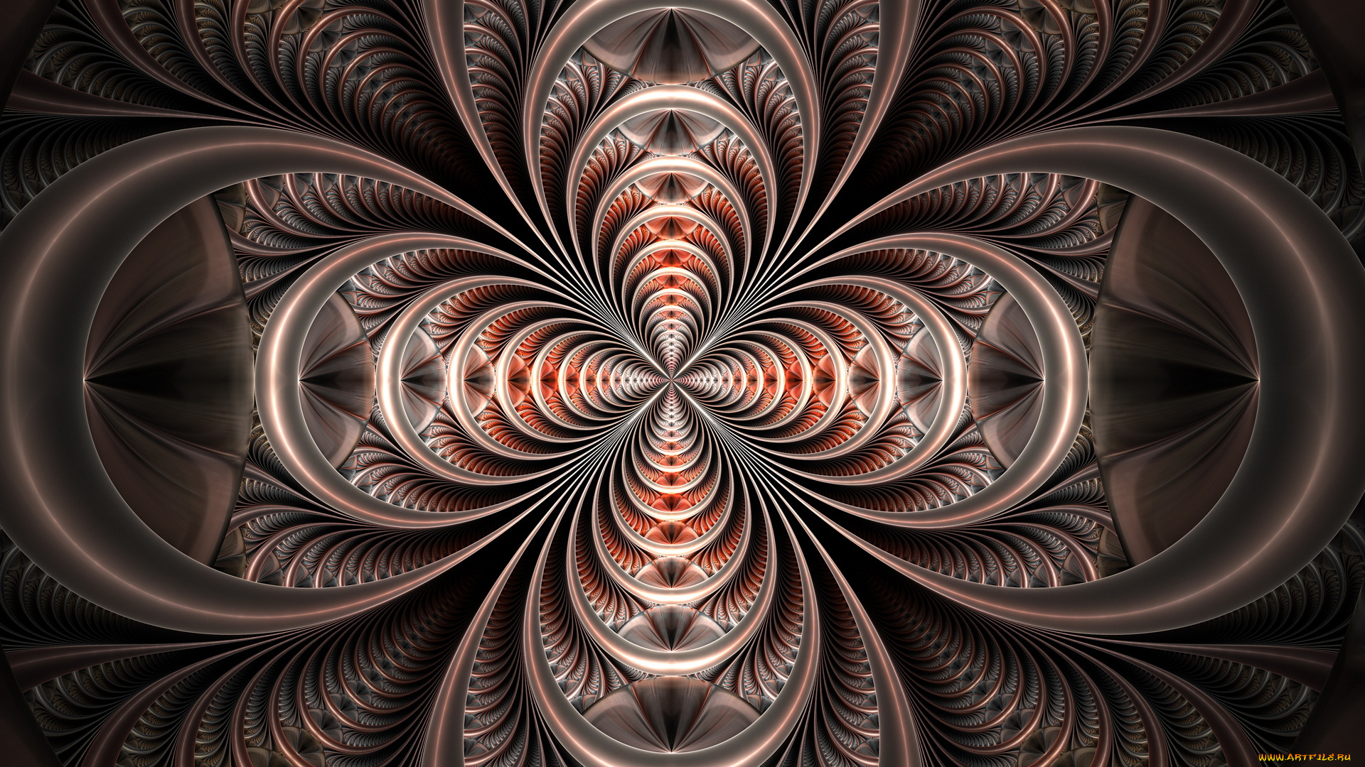 3д, графика, fractal, фракталы, узор, фон