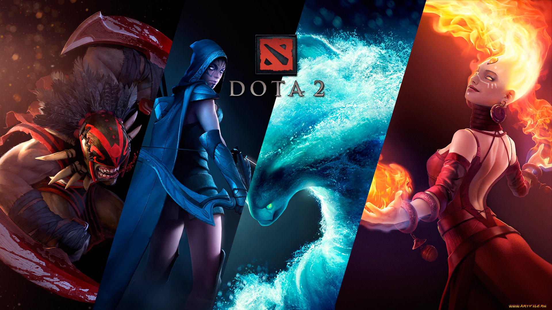 dota, видео, игры, lina, strygwyr, inverse, traxex, morphling, bloodseeker, ranger, drow