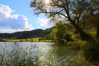 Картинка германия мерфельд природа реки озера река парк