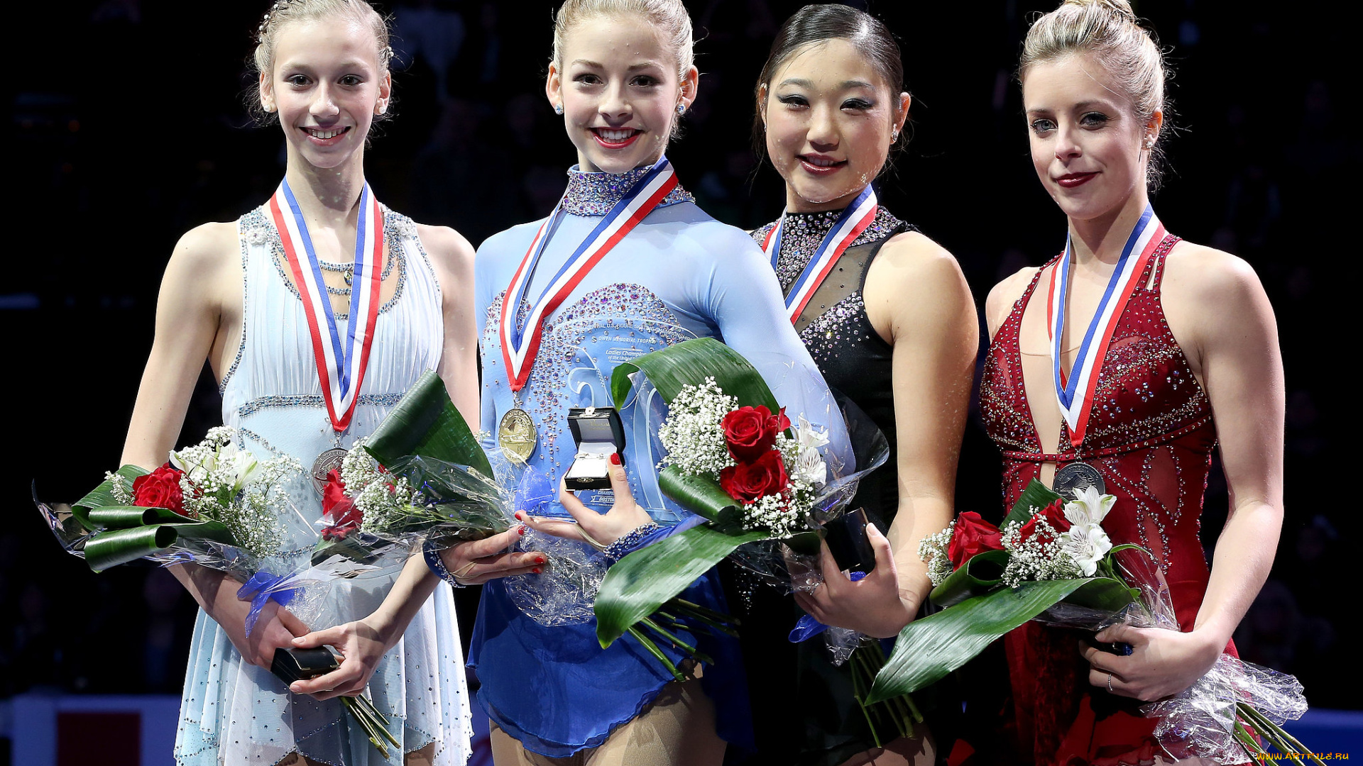 us, women`s, figure, skating, team, ~, sochi, 2014, спорт, фигурное, катание, награды, женщины, сочи, олимпиада