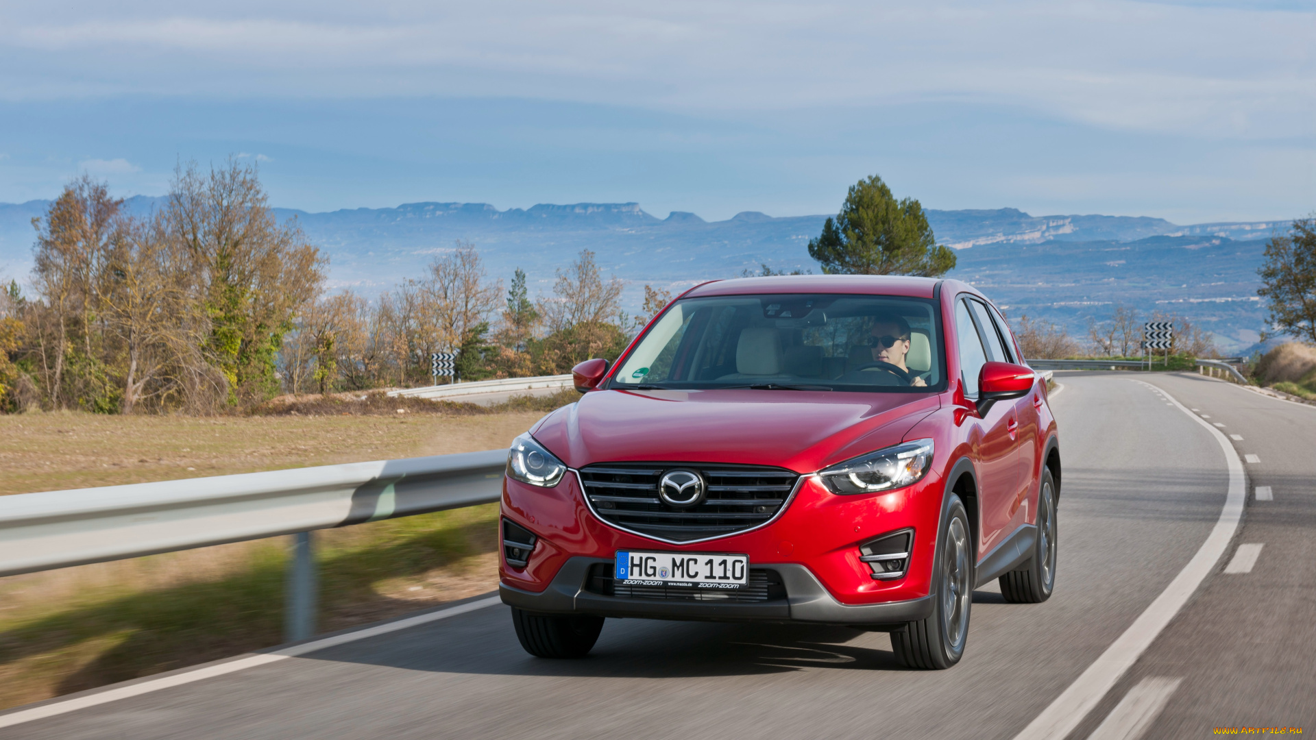 автомобили, mazda, cx-5, красный, ke, 2015г