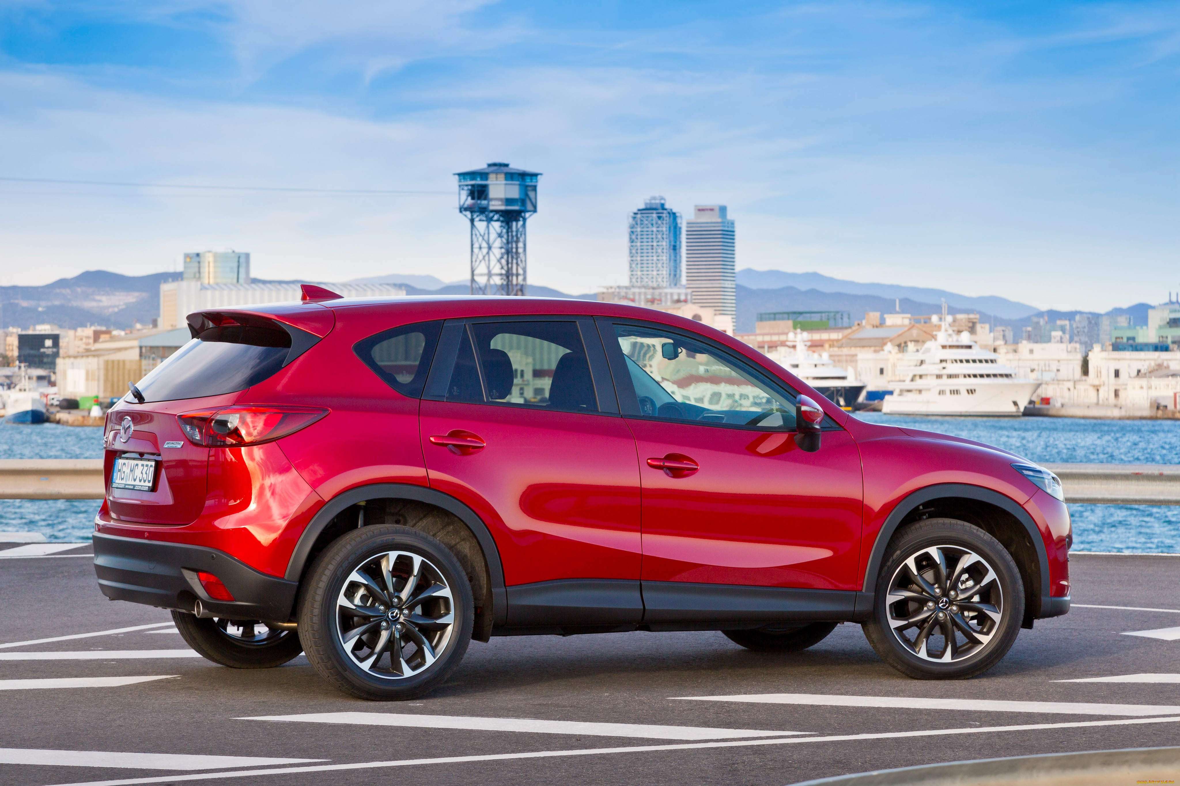 автомобили, mazda, 2015г, cx-5, ke, красный