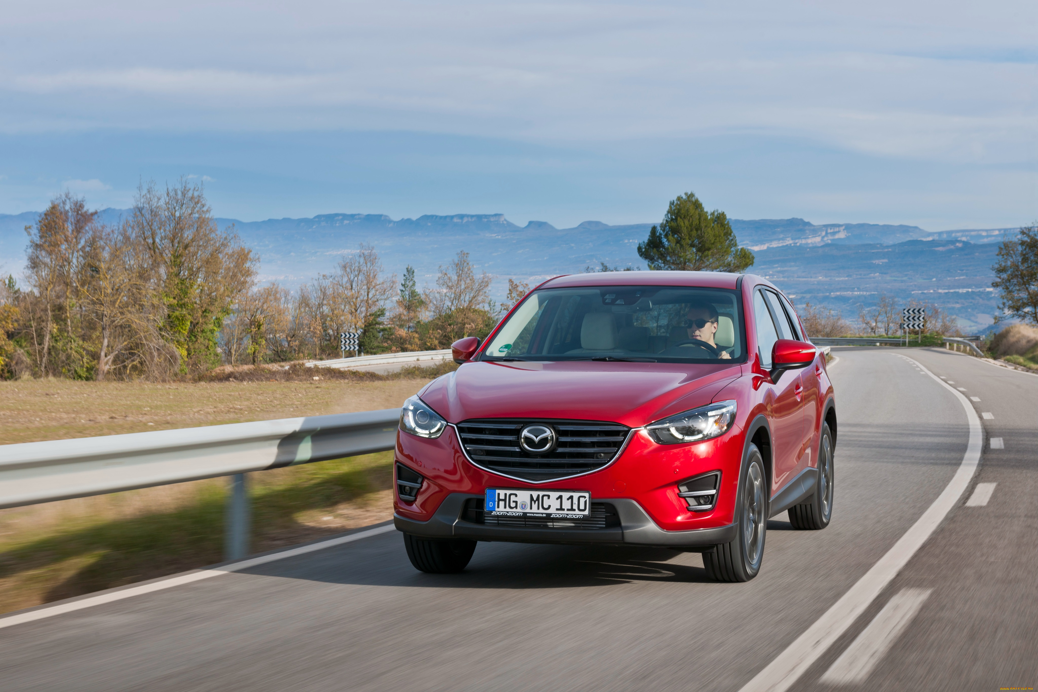 автомобили, mazda, cx-5, красный, ke, 2015г