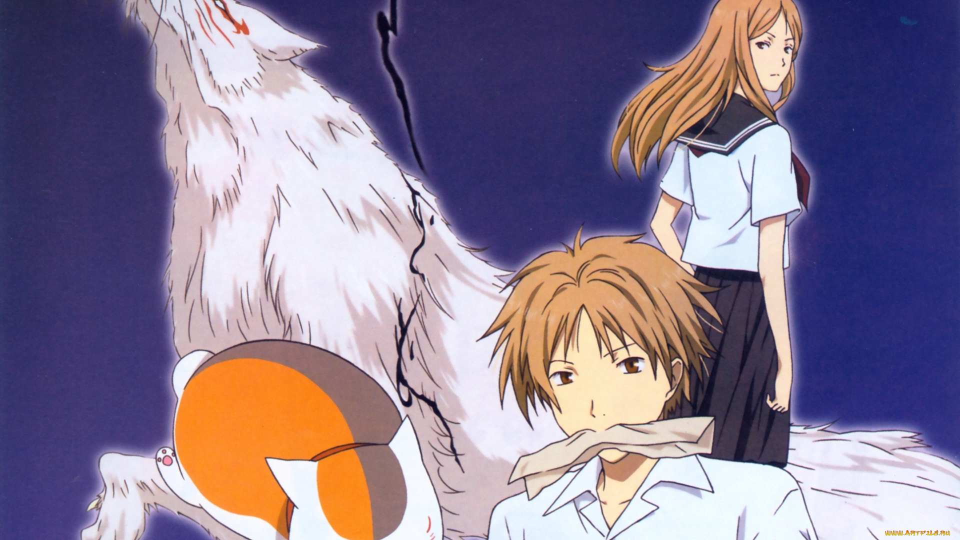 аниме, natsume, yuujinchou, тетрадь, дружбы