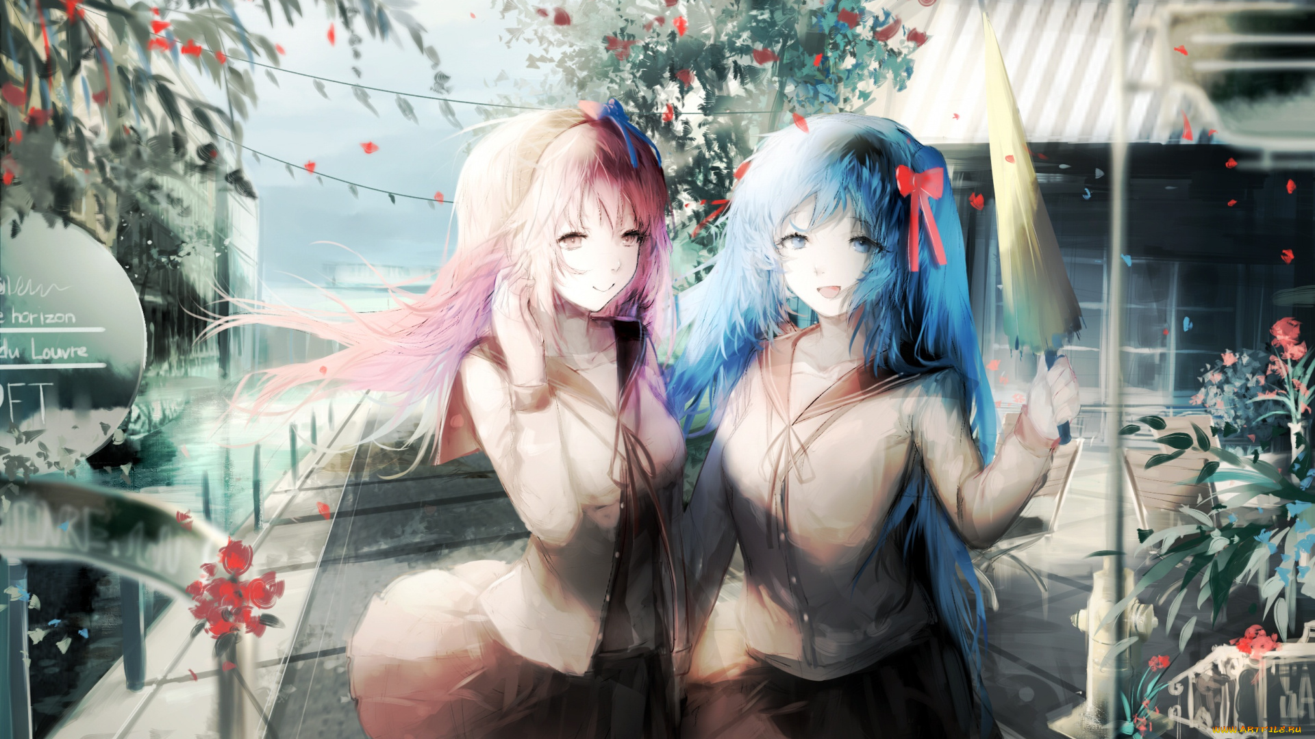 аниме, vocaloid, sa'yuki, megurine, luka, hatsune, miku