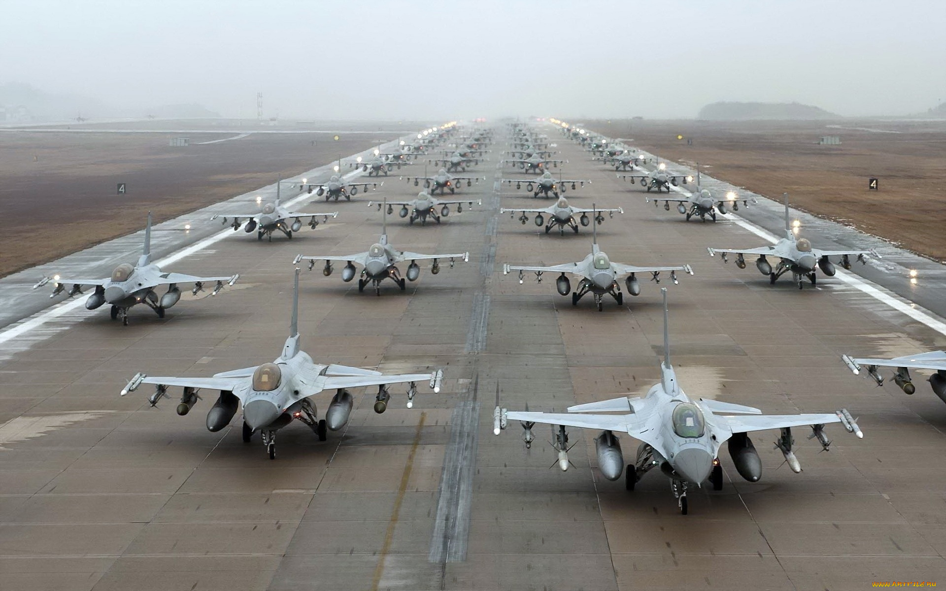 авиация, боевые, самолёты, f-16, аэродром, взлетная, полоса, самолеты