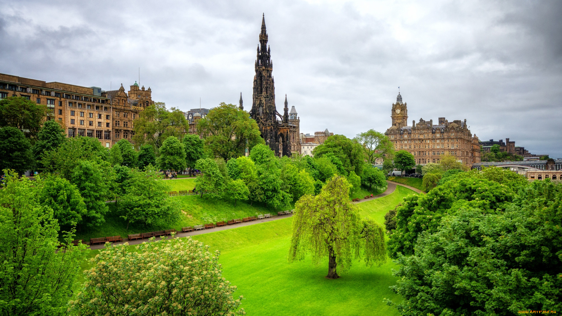 edinburgh, города, эдинбург, , шотландия, панорама