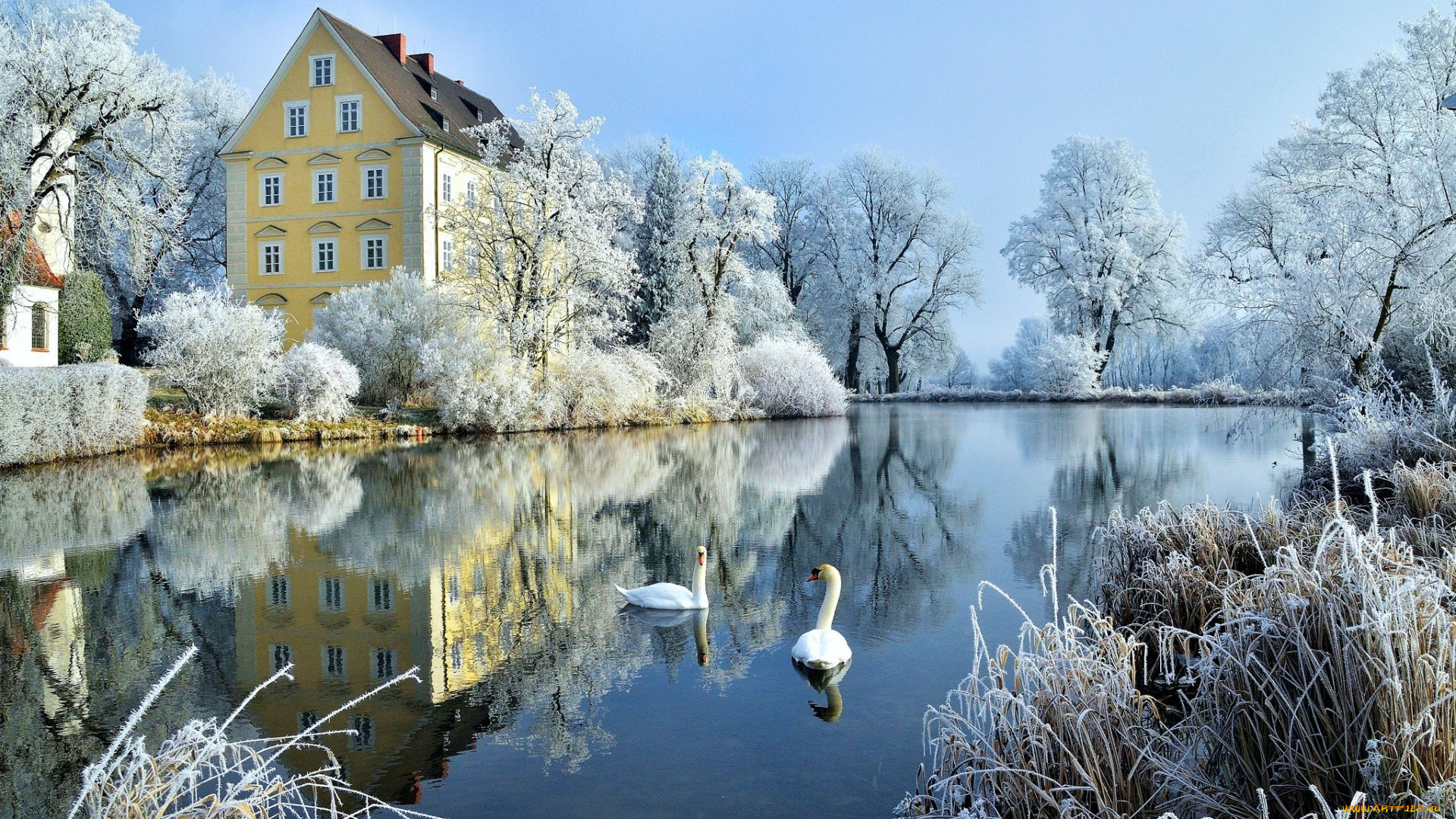 erching, castle, halbergmoos, bavaria, germany, города, замки, германии, erching, castle