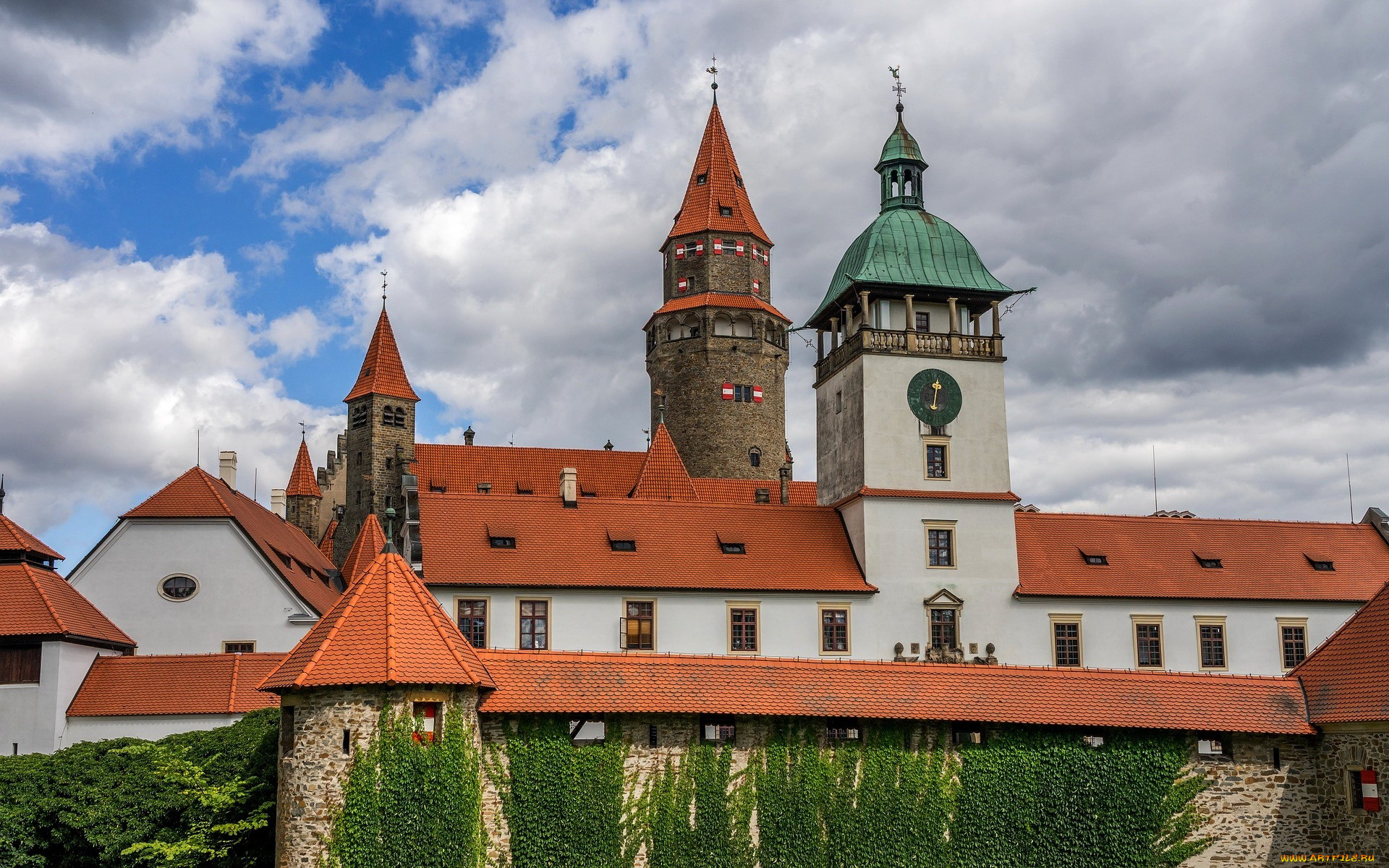 bouzov, castle, czechia, города, замки, чехии, bouzov, castle