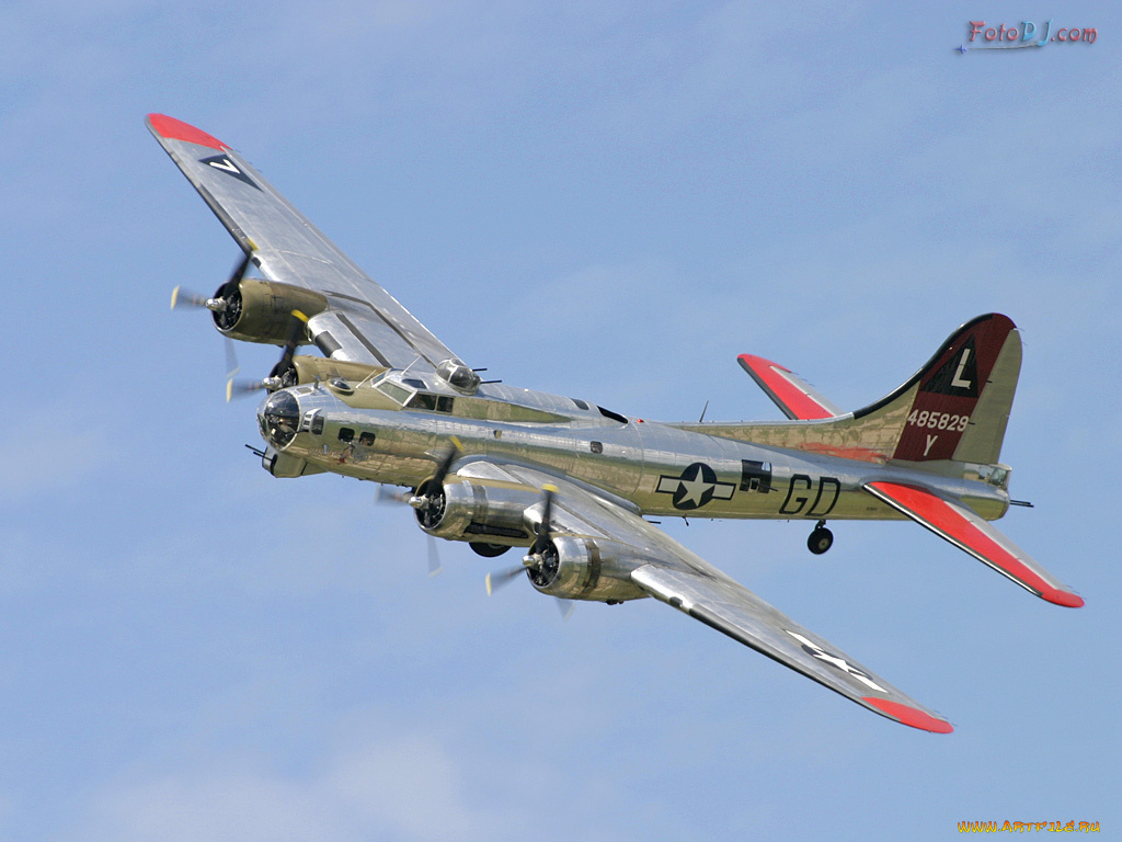 авиация, боевые, самолёты, boeing, b-17, flying, fortress