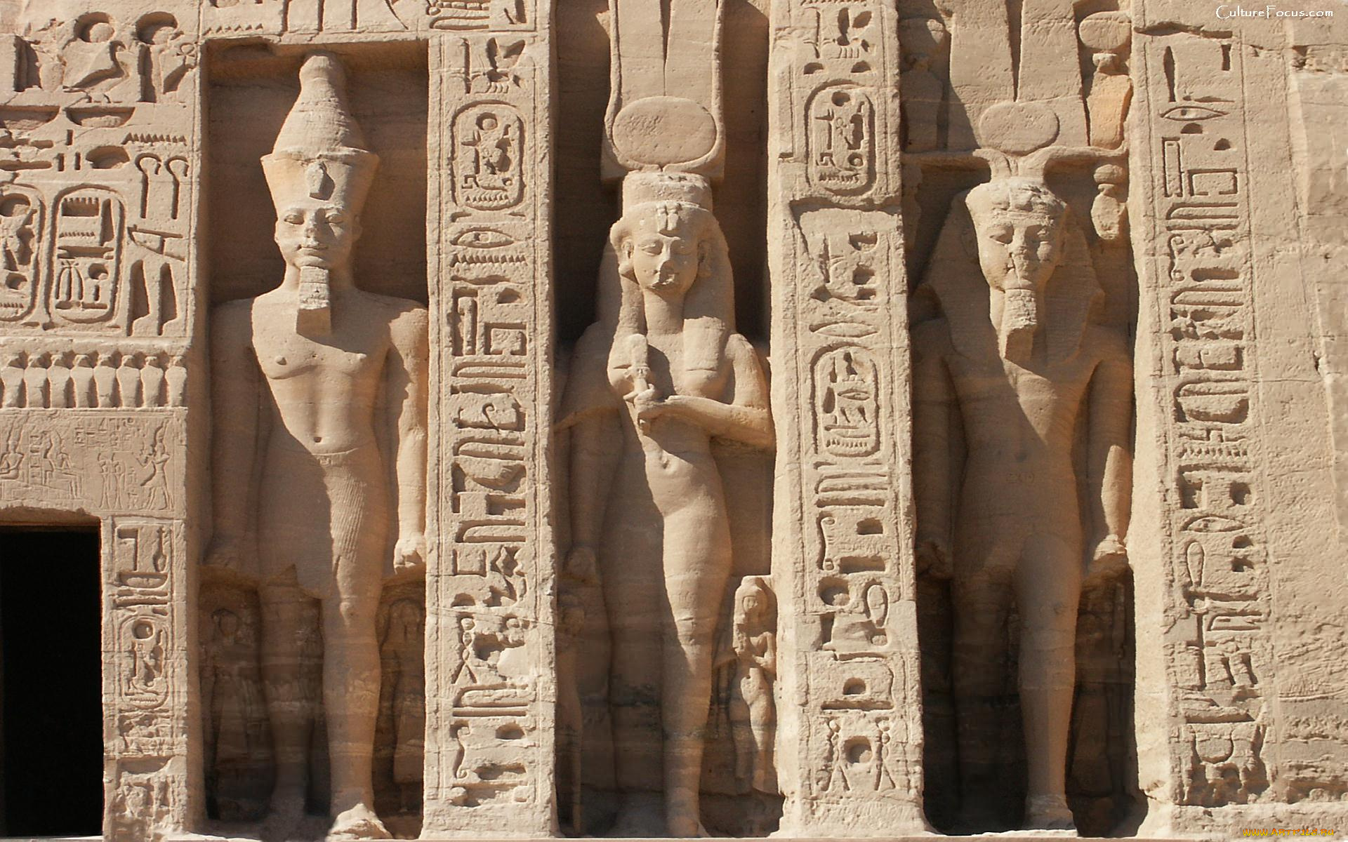 temple, of, nefertari, at, abu, simbel, города, исторические, архитектурные, памятники