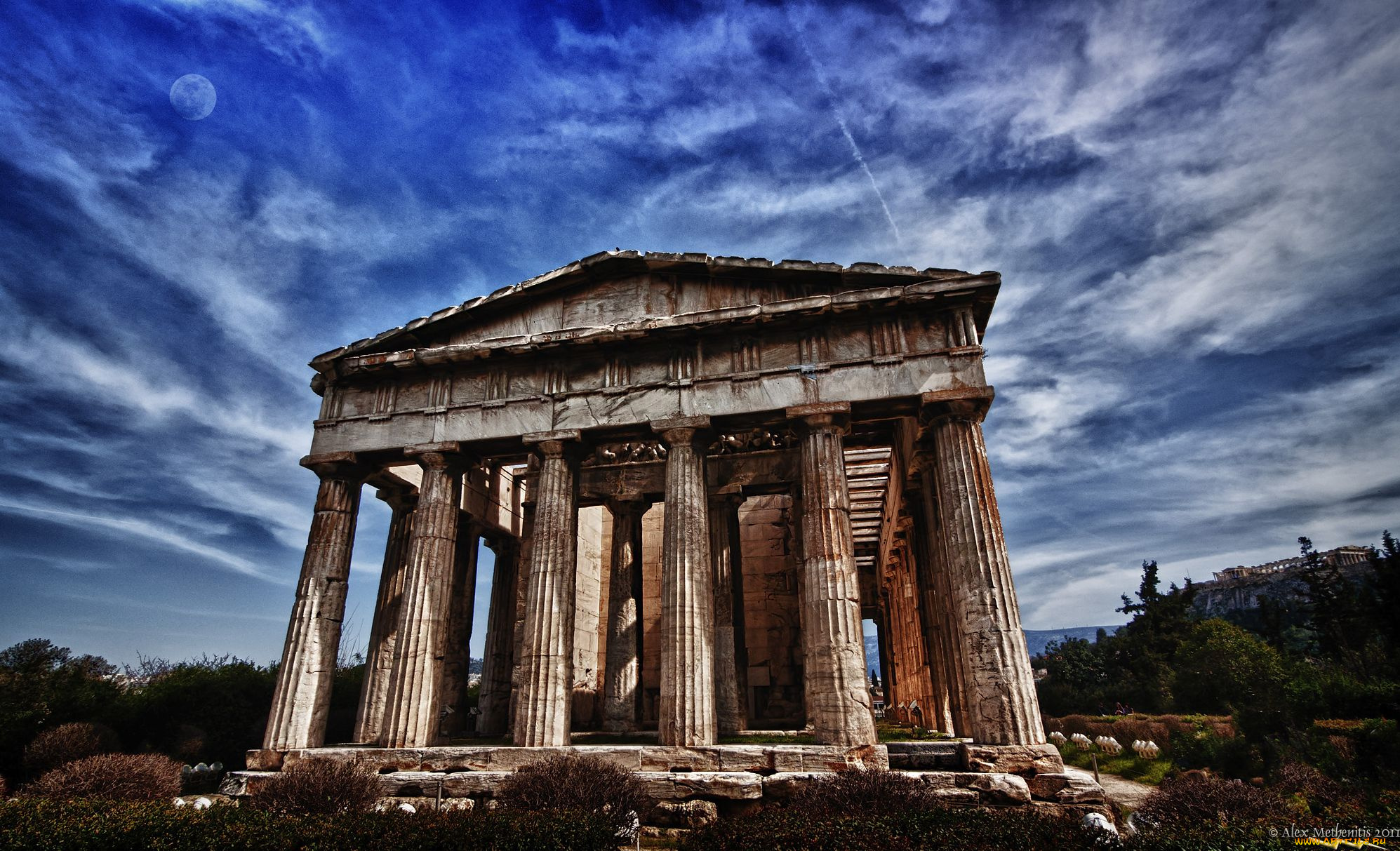 афины, города, греция, колонны