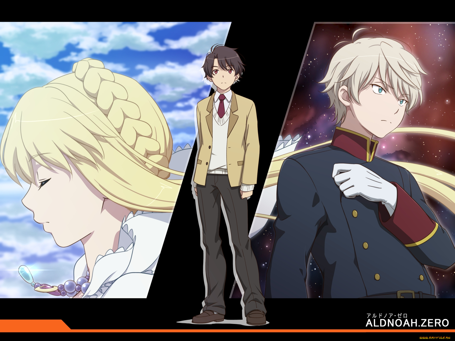 аниме, aldnoah, zero, asseylum, vers, allusia, aldnoah, zero, парни, девушка, kaizuka, inaho, арт, kitsukedokoro, kiikii, slaine, troyard