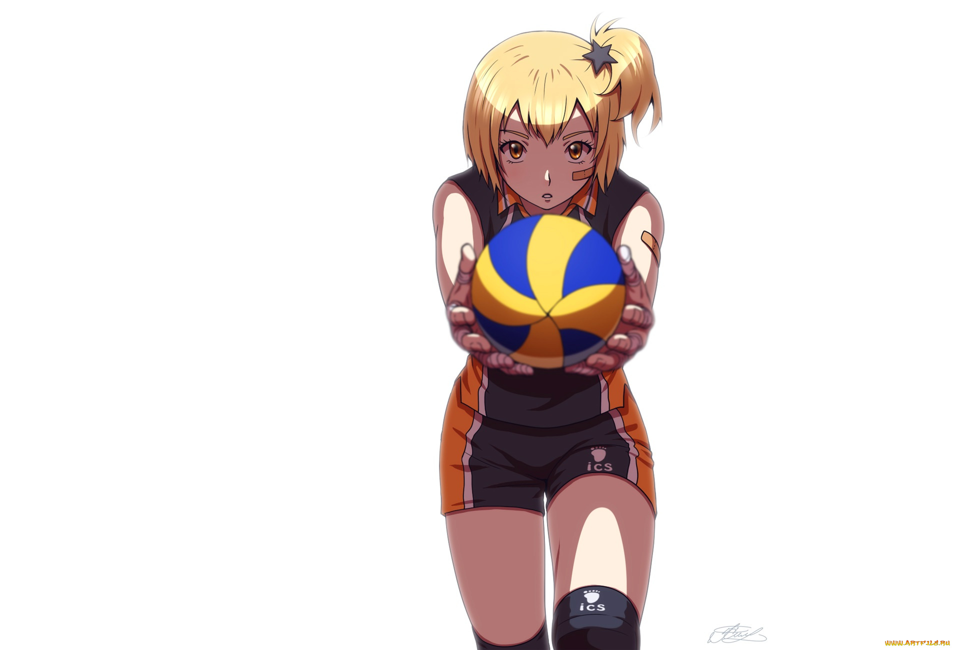 аниме, haikyuu, волейбол, девушка