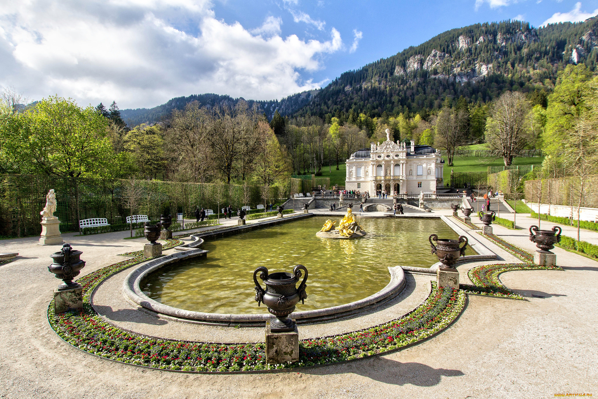 schloss, linderhof, города, -, дворцы, , замки, , крепости, парк, дворец