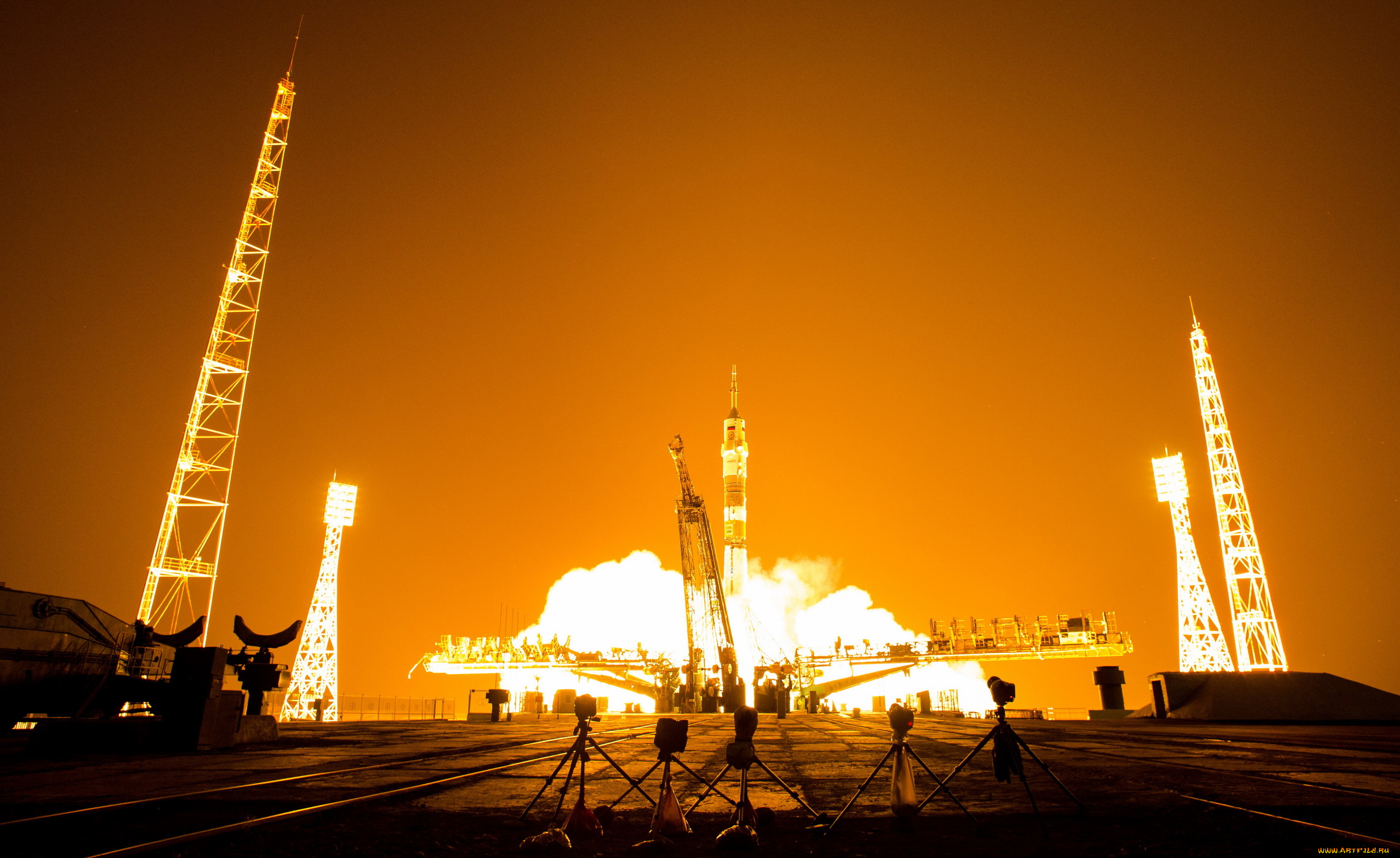 космос, космодромы, стартовые, площадки, soyuz, tma-13m, baikonur, cosmodrome