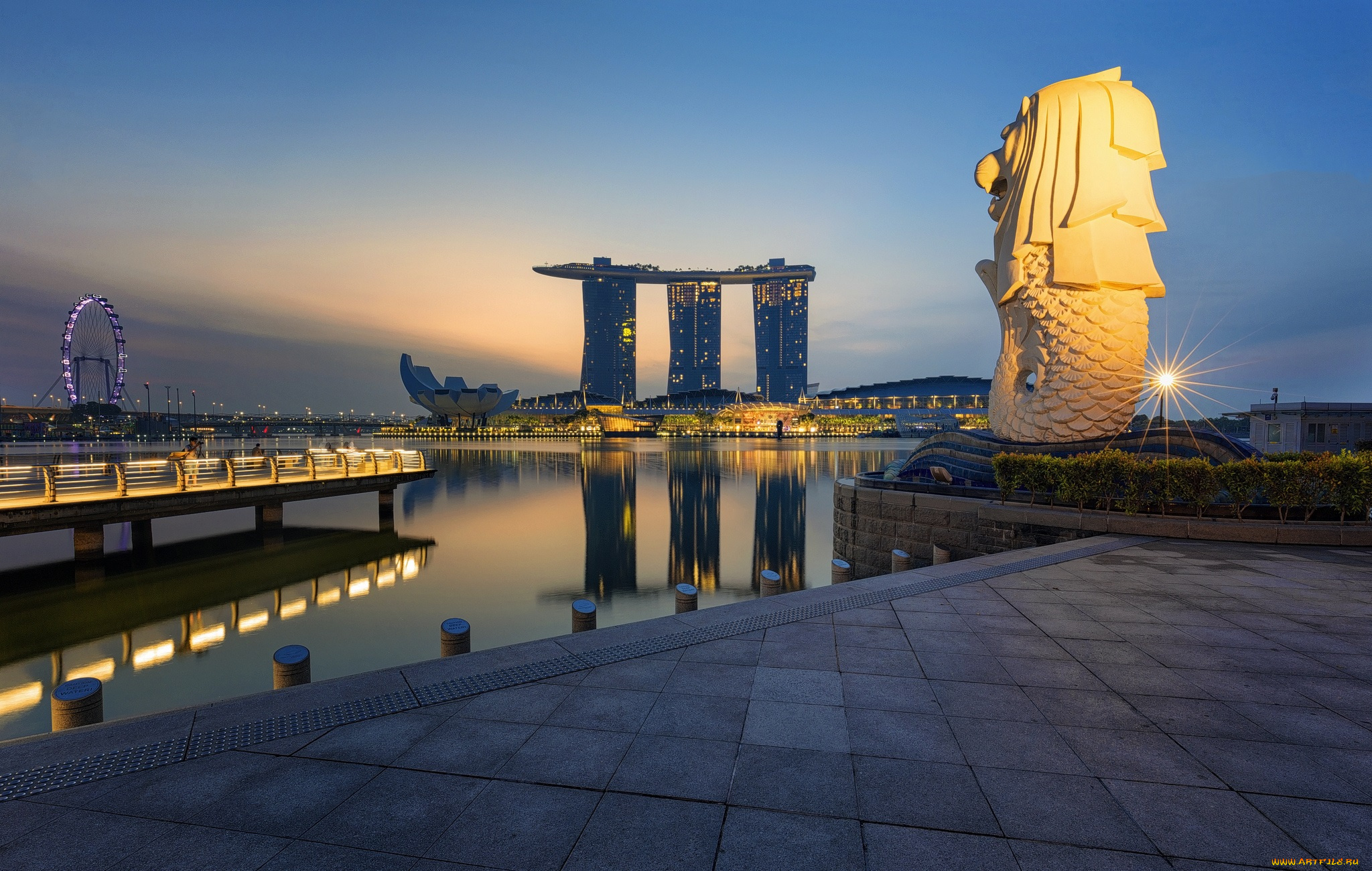 merlion, park, города, сингапур, , сингапур, простор