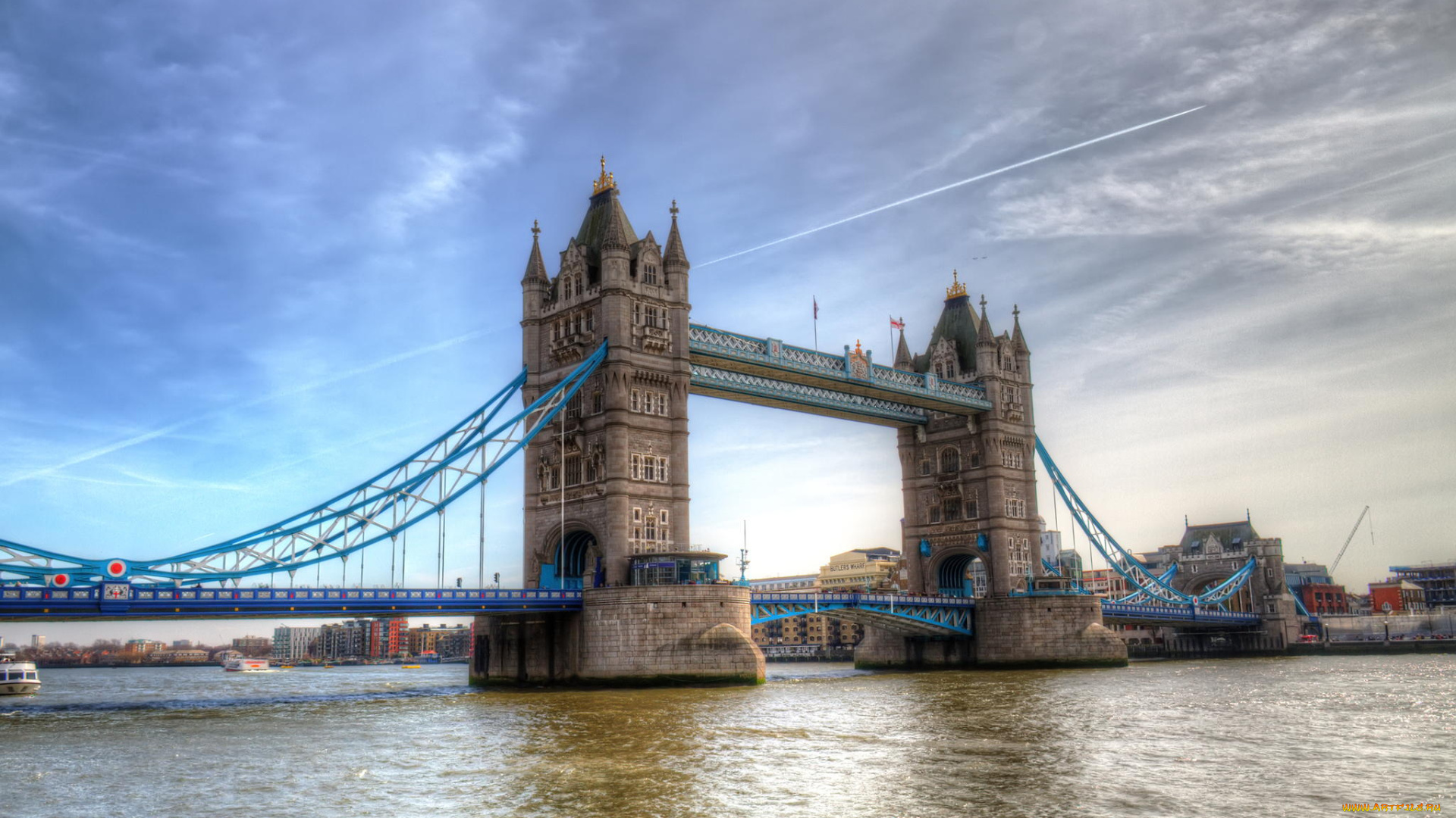 tower, bridge, города, лондон, , великобритания, река, мост