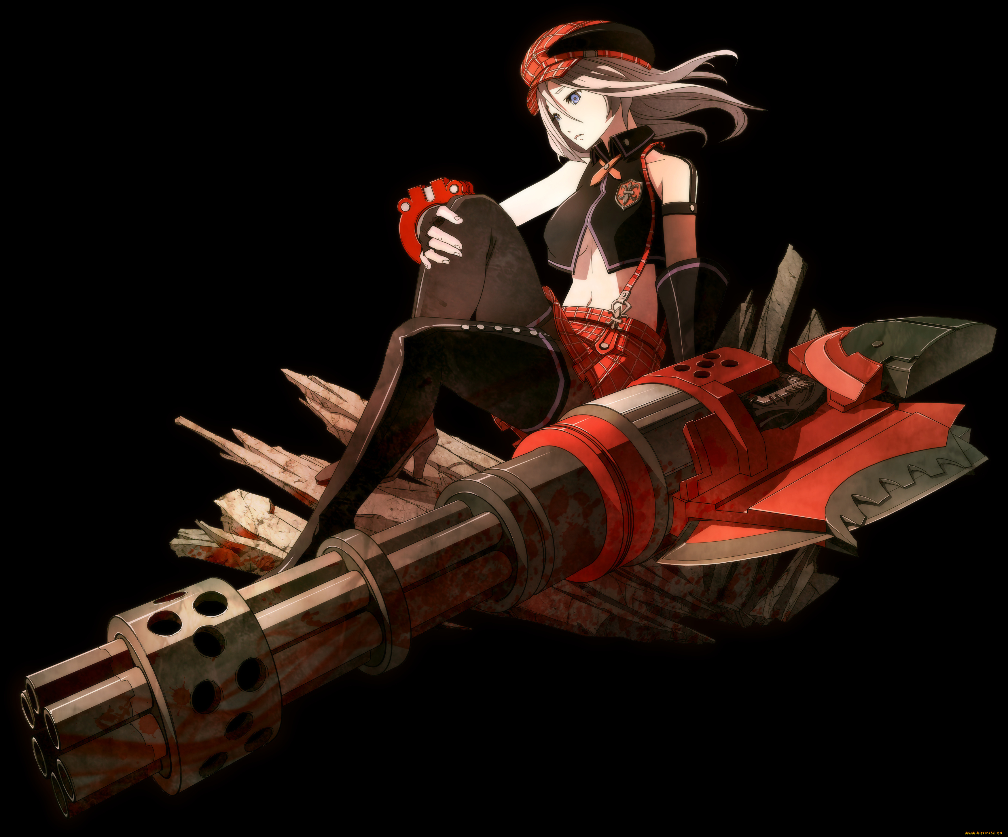 аниме, god, eater, шляпа, юбка, подтяжки, alisa, ilinichina, amiella, девушка, оружие, воин, сапоги, торп