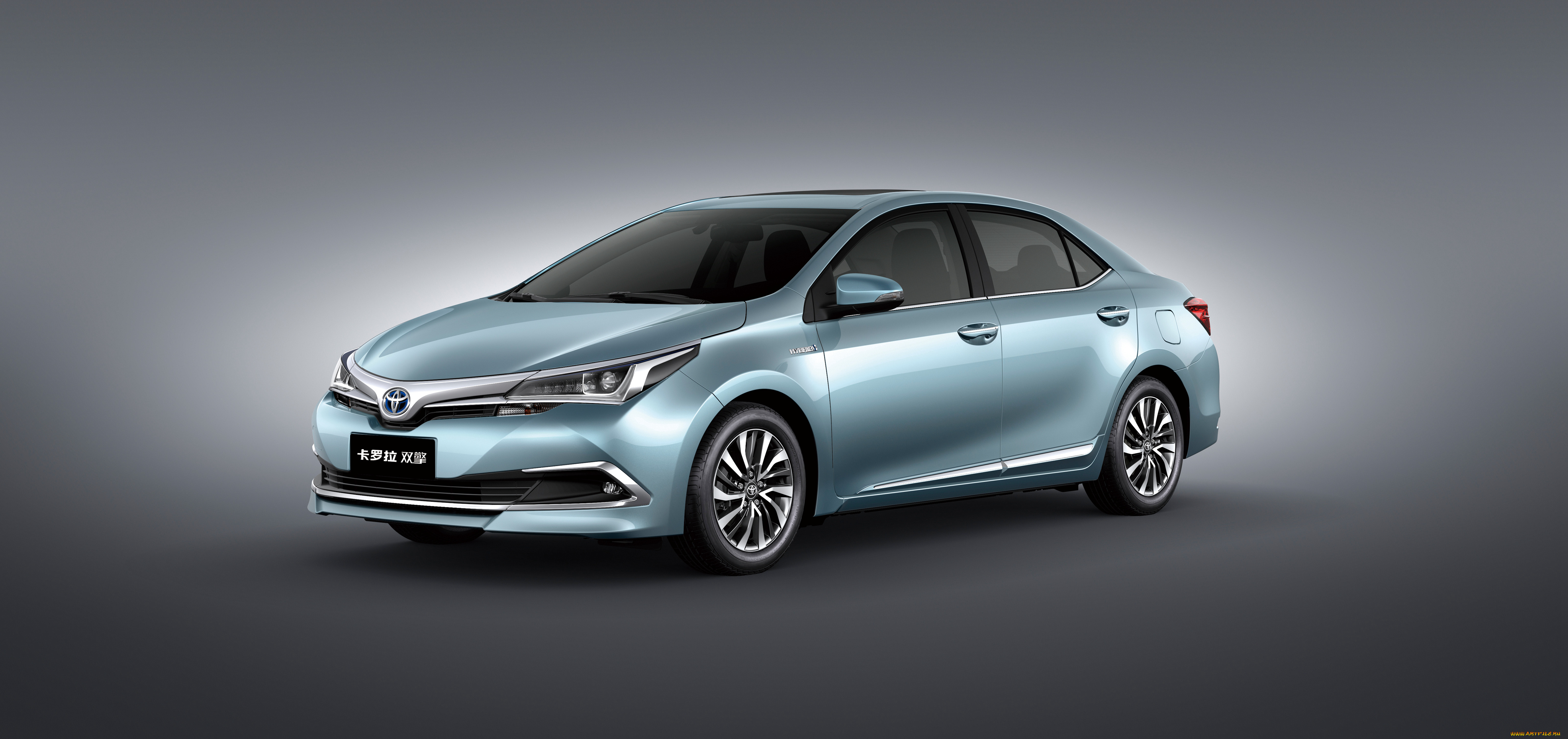 автомобили, toyota, corolla, hybrid, cn-spec, 2015г, серый