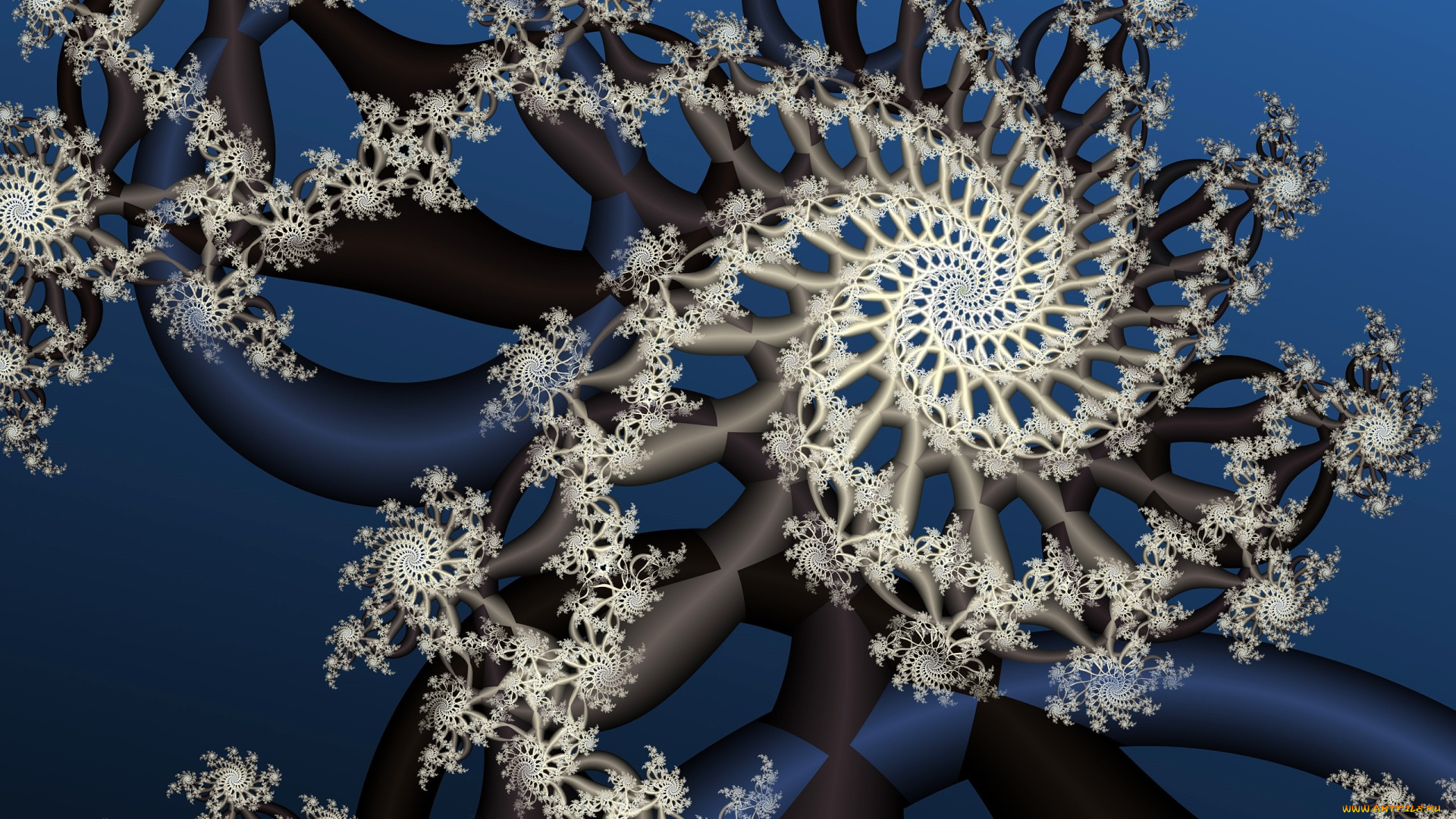 3д, графика, фракталы, , fractal, спираль