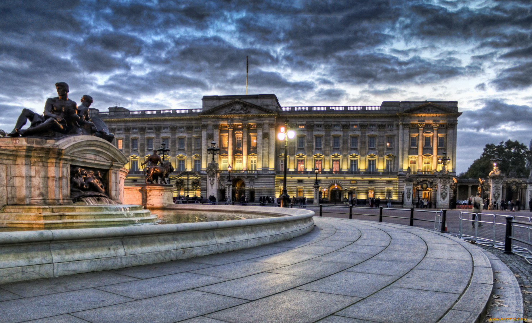 города, лондон, великобритания, buckingham, palace, westminister