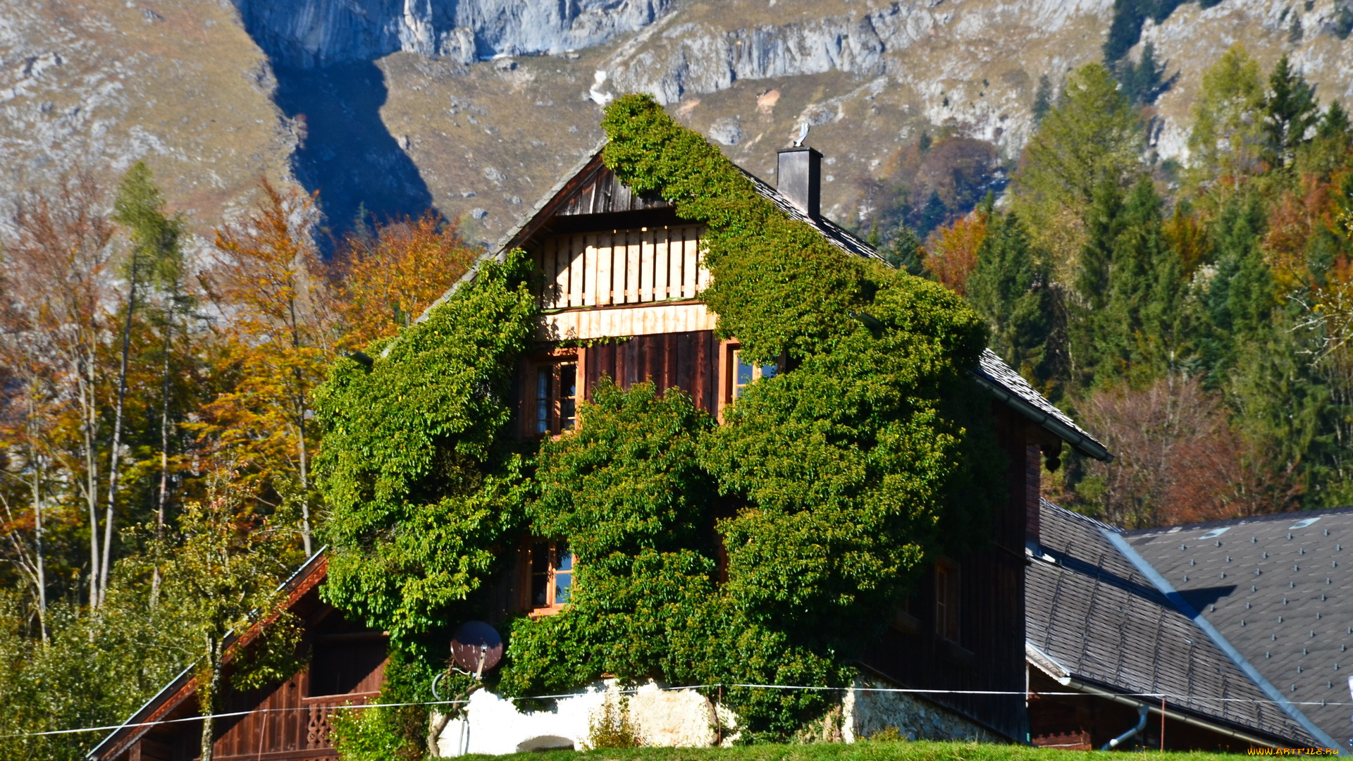 города, здания, дома, salzkamergut, аusztria