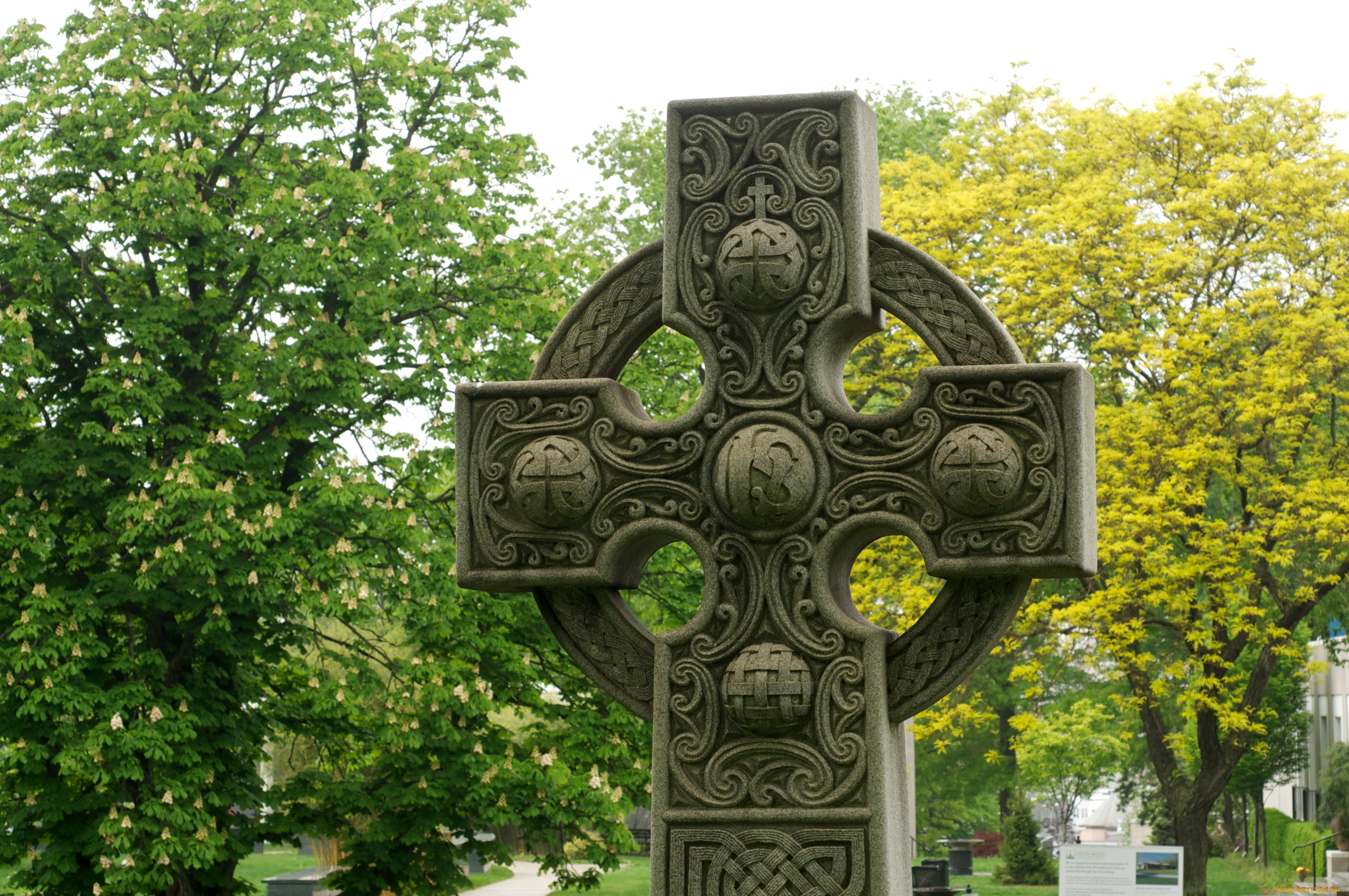 кельтский, крест, разное, рельефы, статуи, музейные, экспонаты, резьба, камень