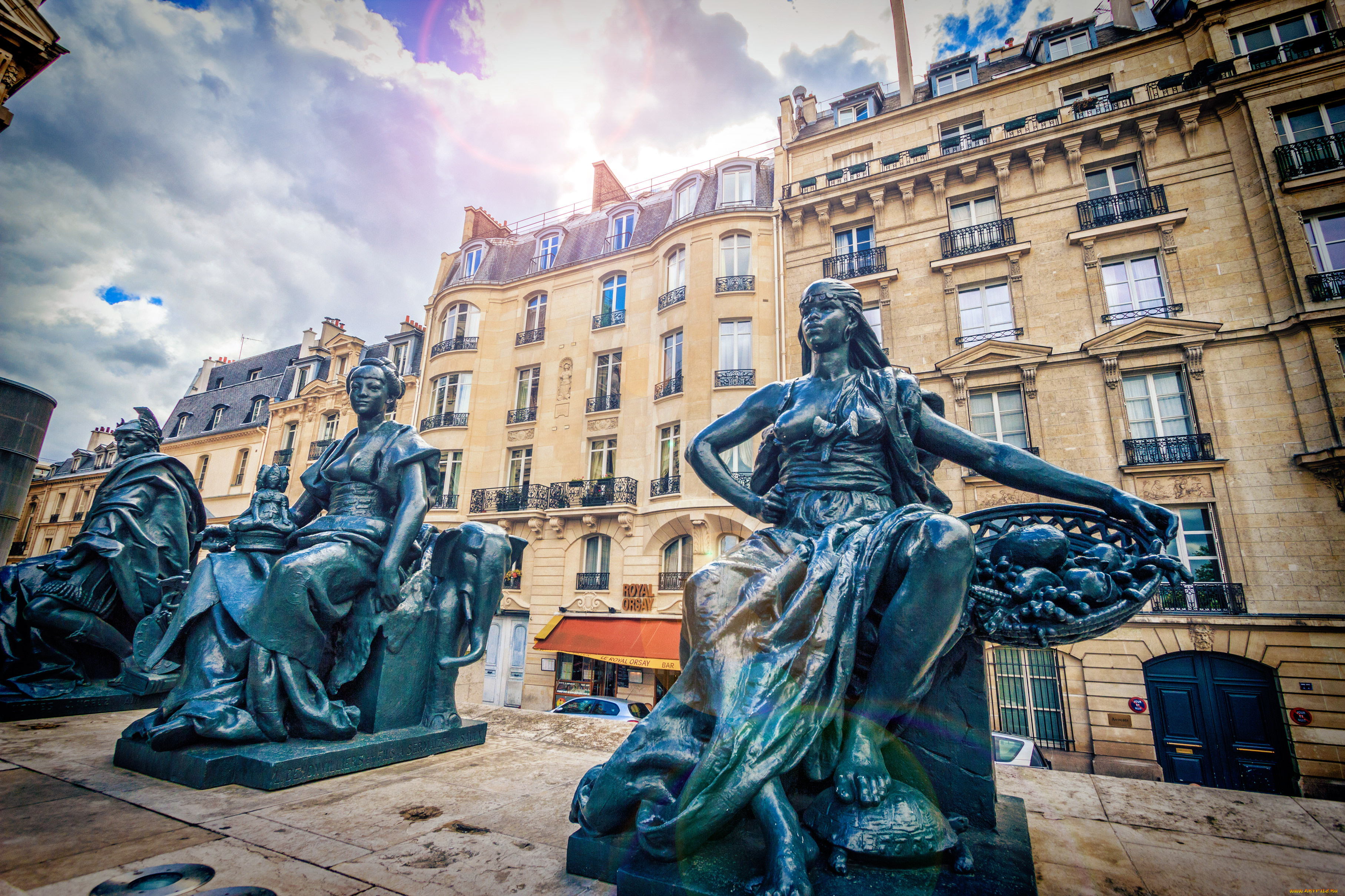 paris, france, города, париж, франция, скульптуры, здания