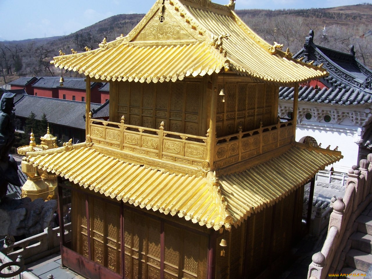 города, дворцы, замки, крепости, wudang, mountains