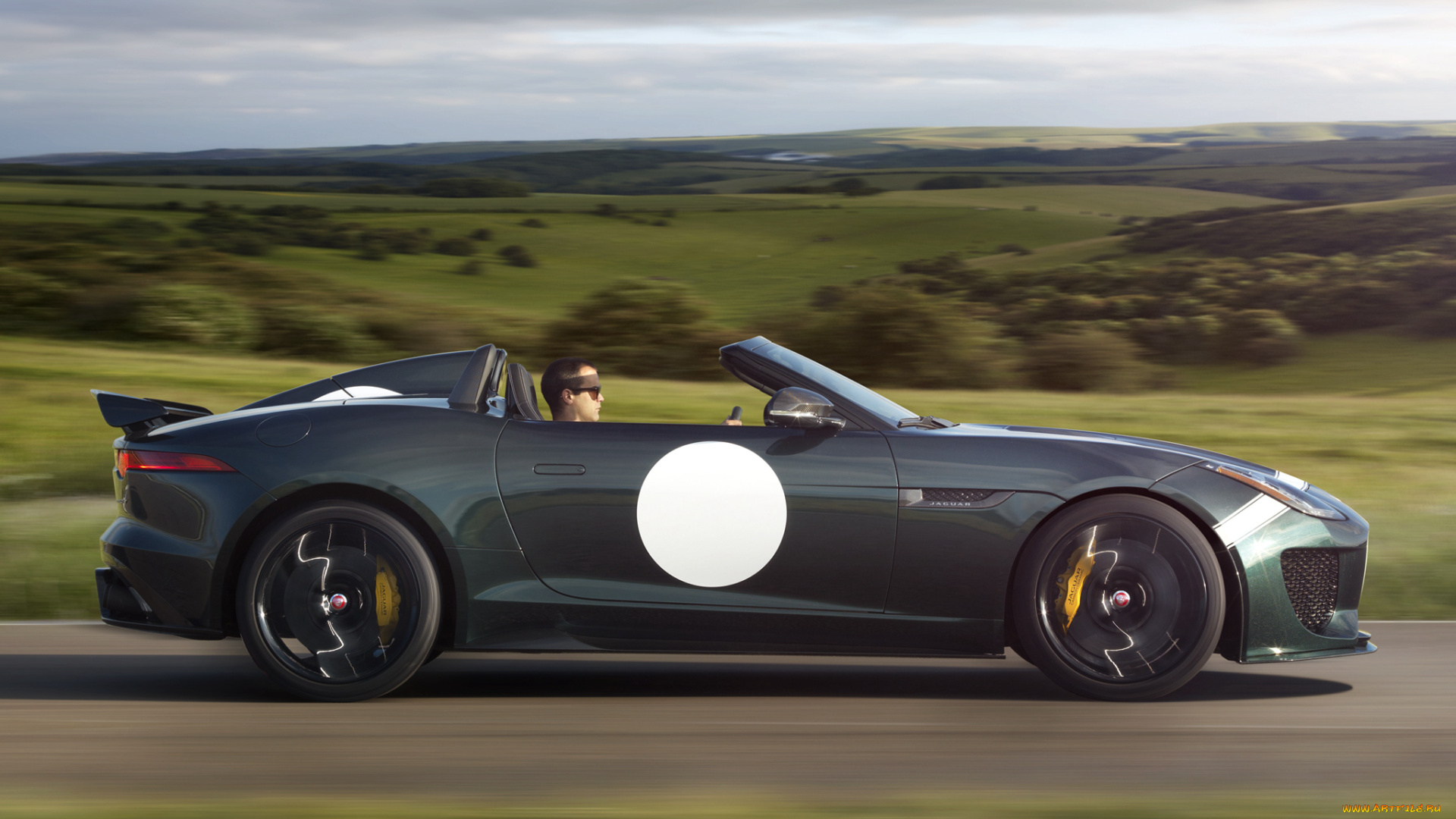 автомобили, jaguar, 2014г, project, 7, f-type, зеленый