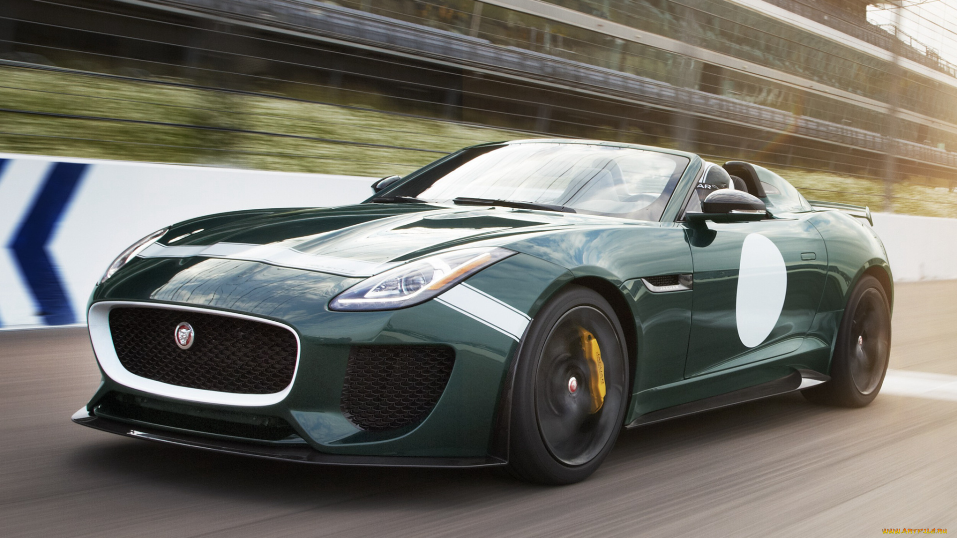 автомобили, jaguar, зеленый, 2014г, project, 7, f-type