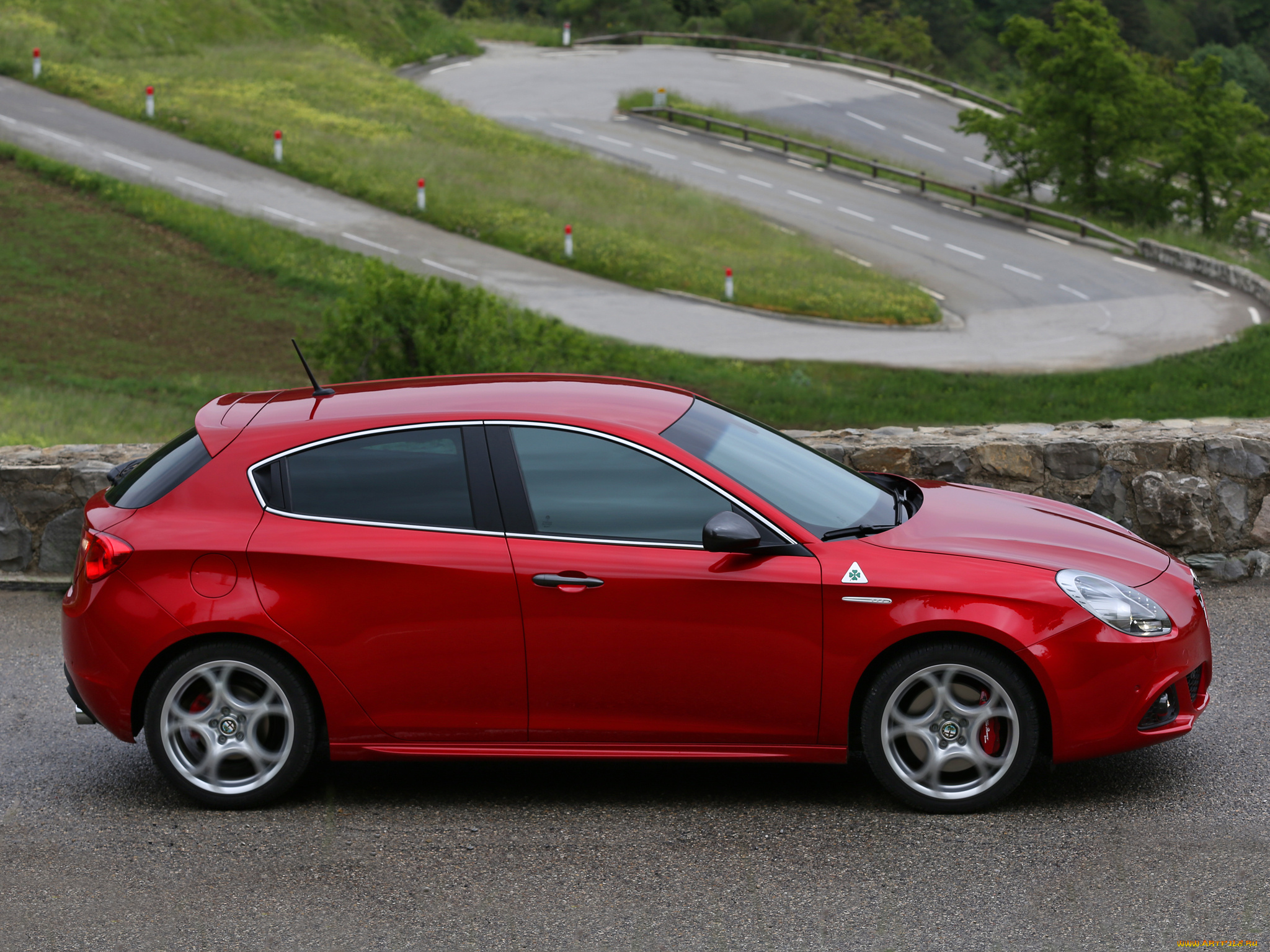 автомобили, alfa, romeo, 2014, г, 940, verde, quadrifoglio, giulietta, alfa, romeo, красный