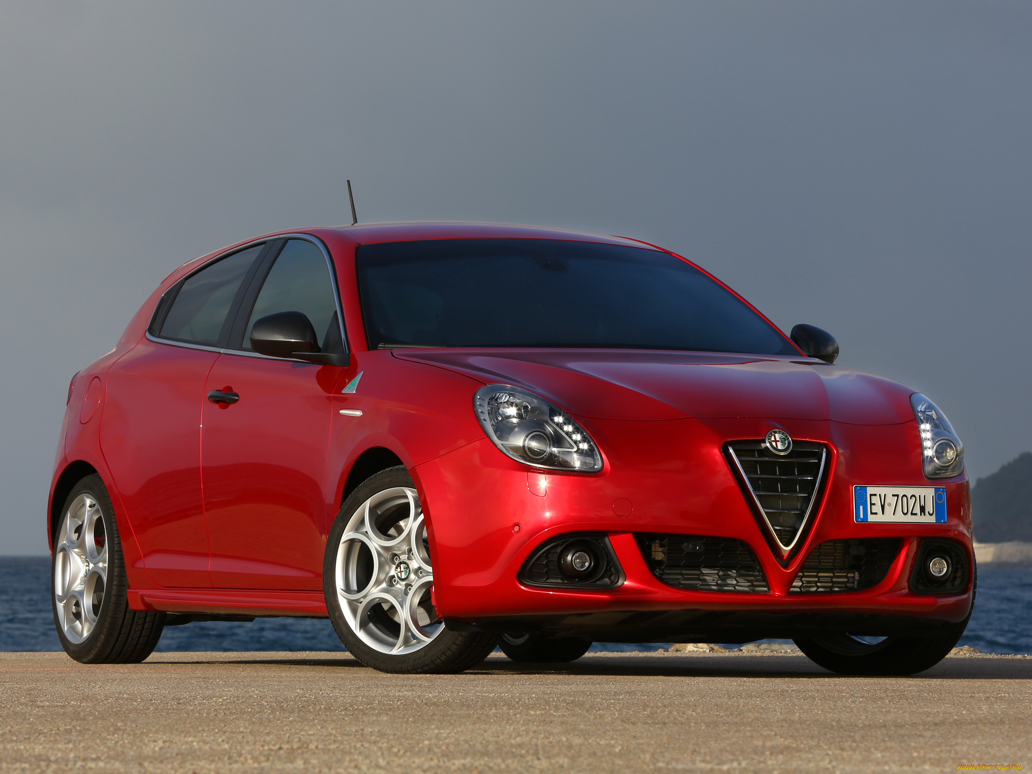 автомобили, alfa, romeo, красный, 2014, г, 940, verde, quadrifoglio, giulietta, alfa, romeo