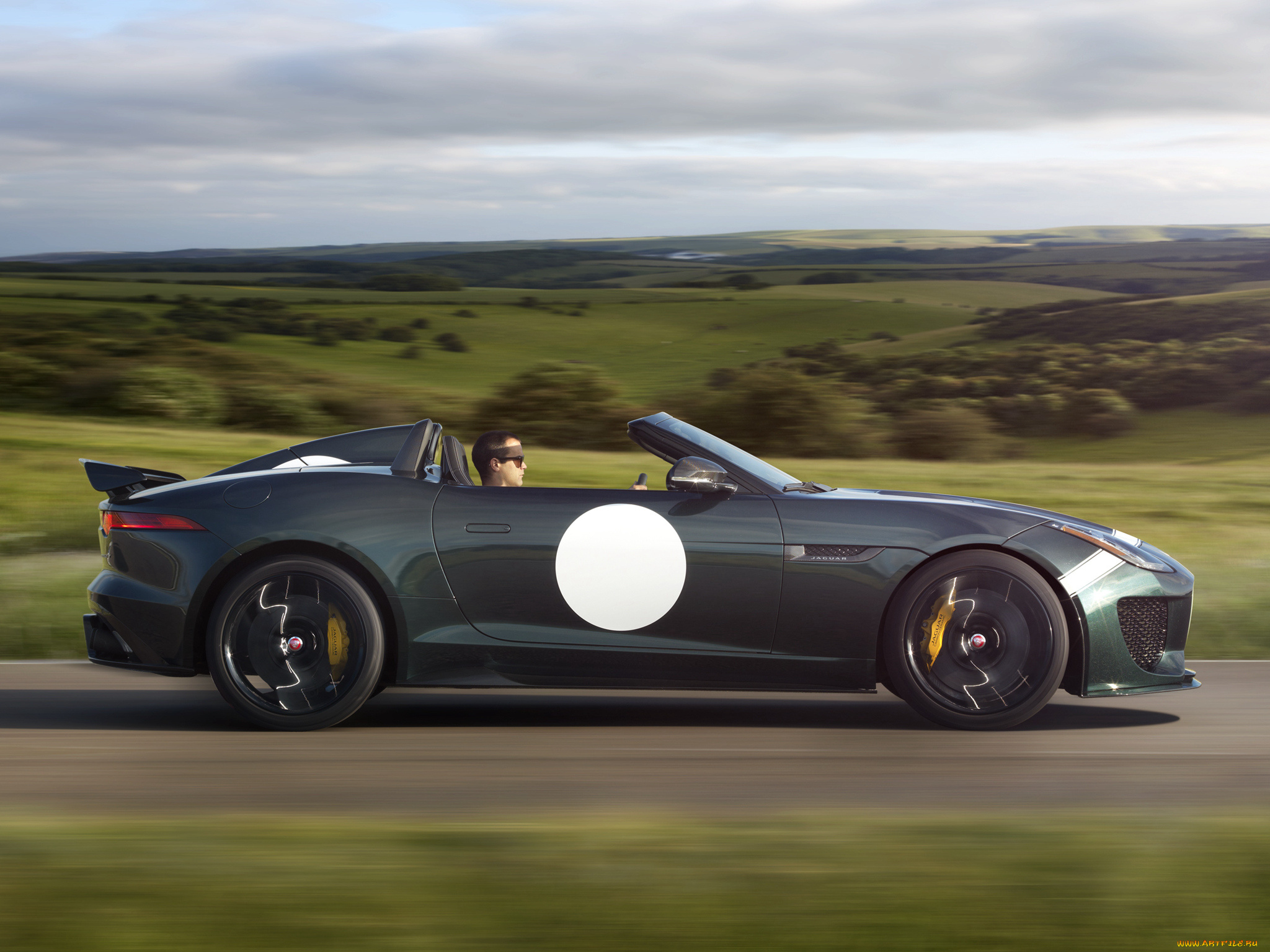 автомобили, jaguar, 2014г, project, 7, f-type, зеленый