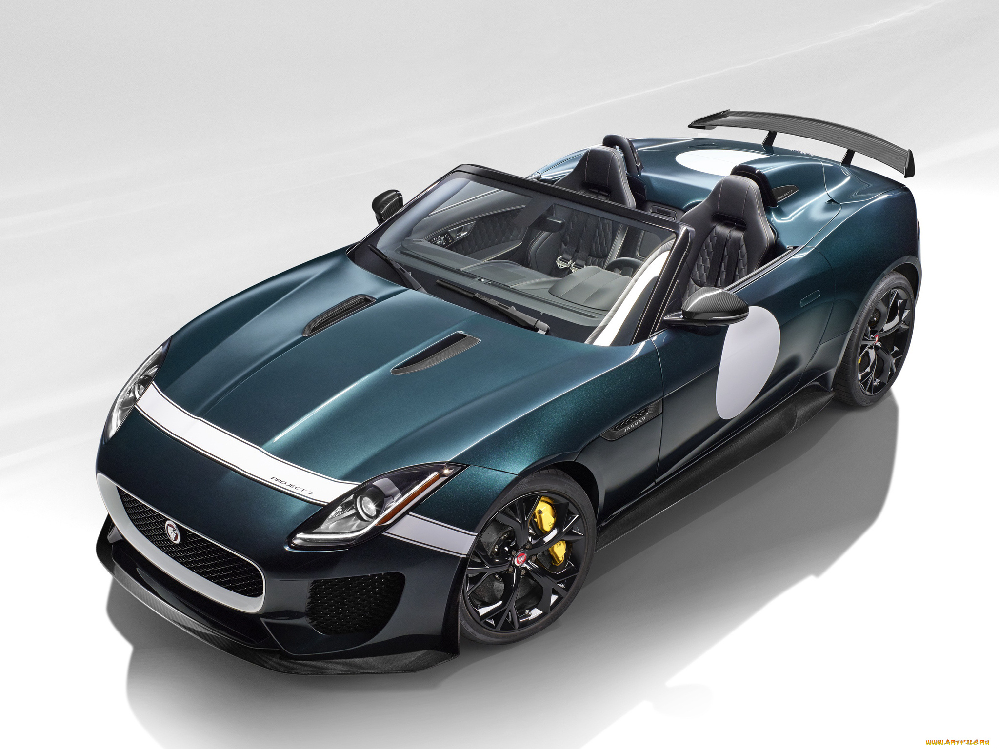 автомобили, jaguar, зеленый, 2014г, f-type, project, 7