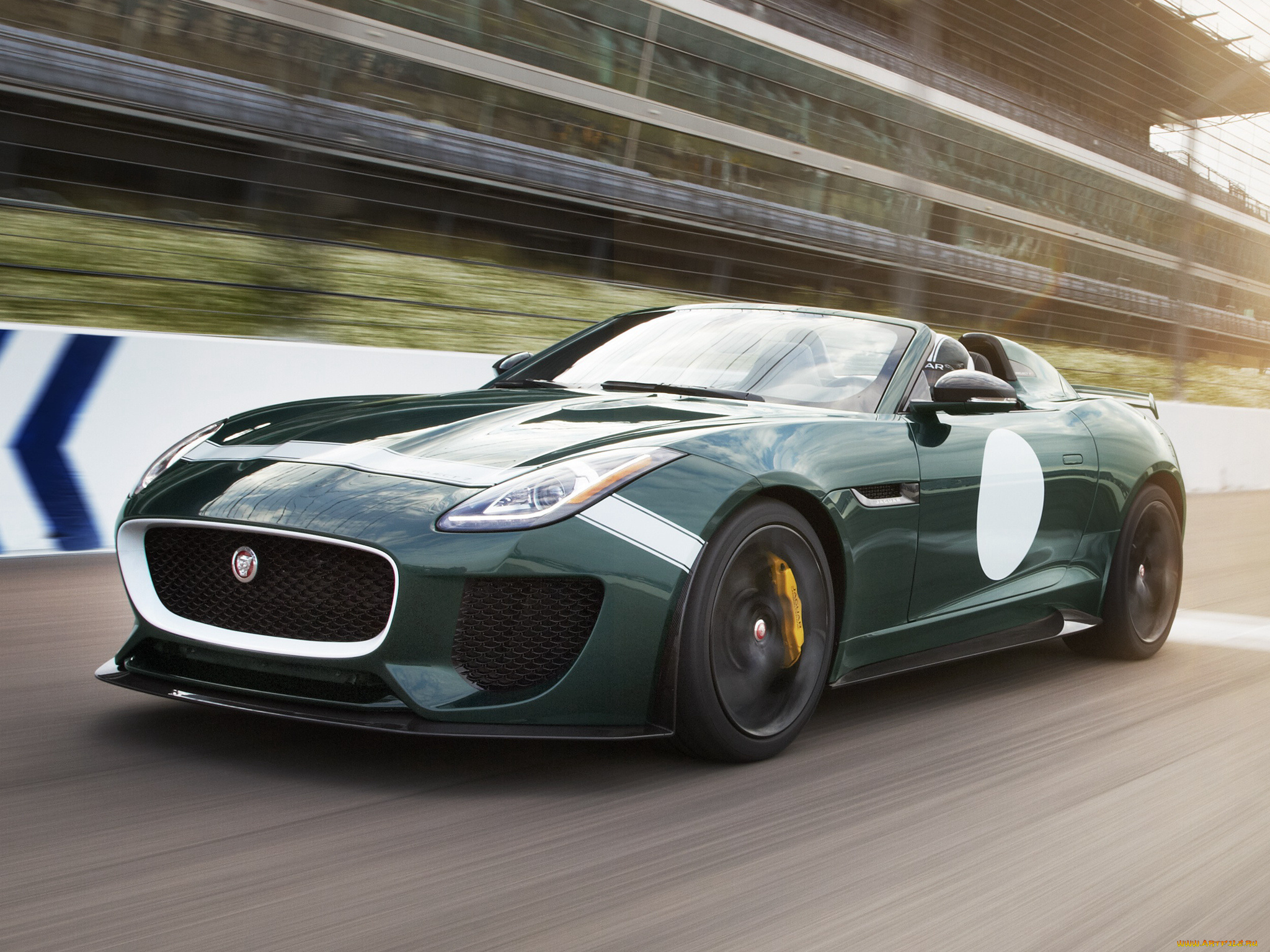 автомобили, jaguar, зеленый, 2014г, project, 7, f-type