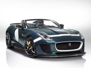 Картинка автомобили jaguar зеленый 2014г project 7 f-type
