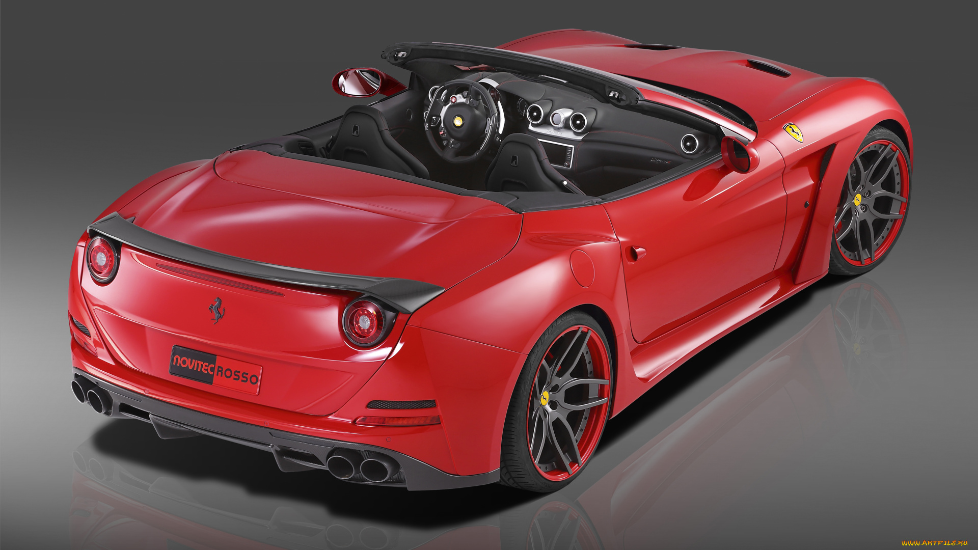 автомобили, ferrari, красный, rosso, novitec, n-largo, 2015г, california, t