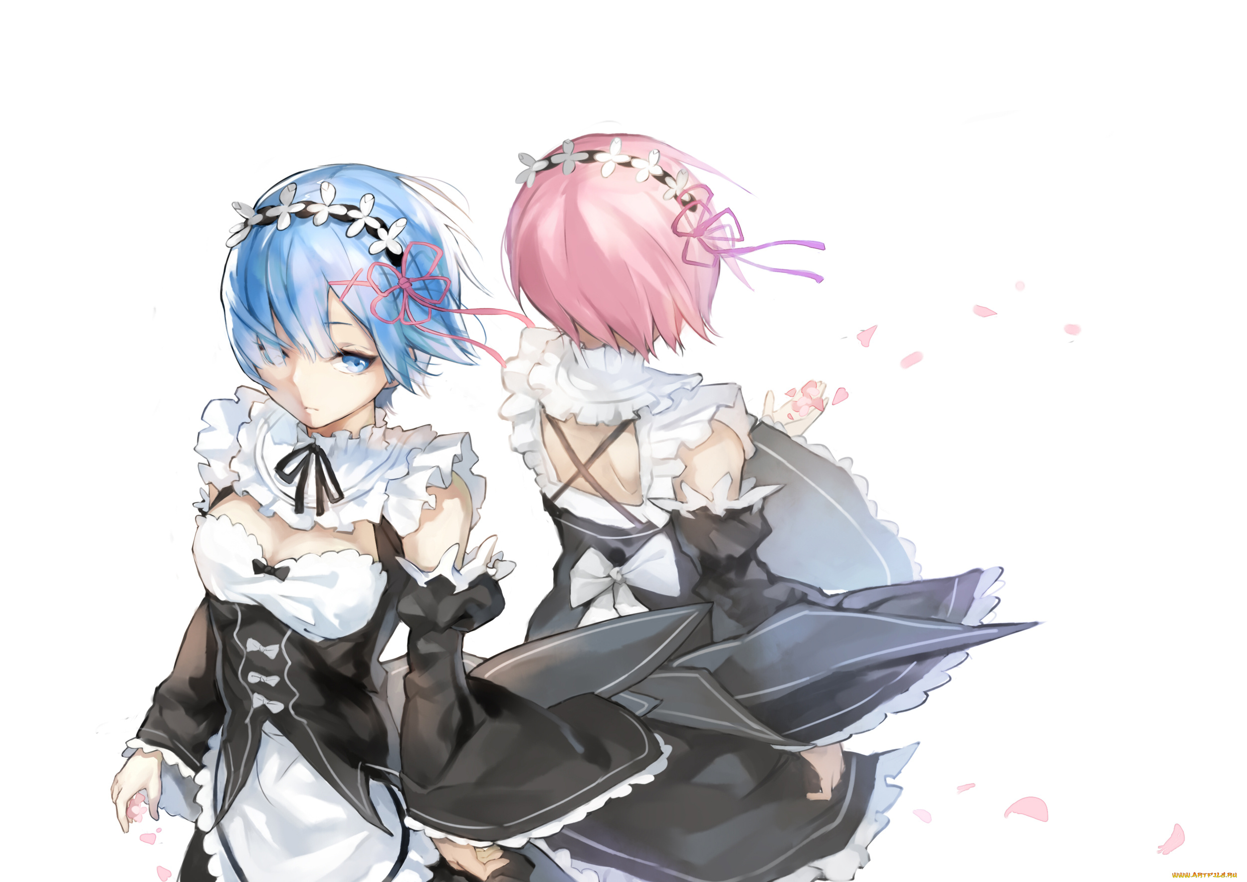 аниме, re, , zero, kara, hajimeru, isekai, seikatsu, девушки