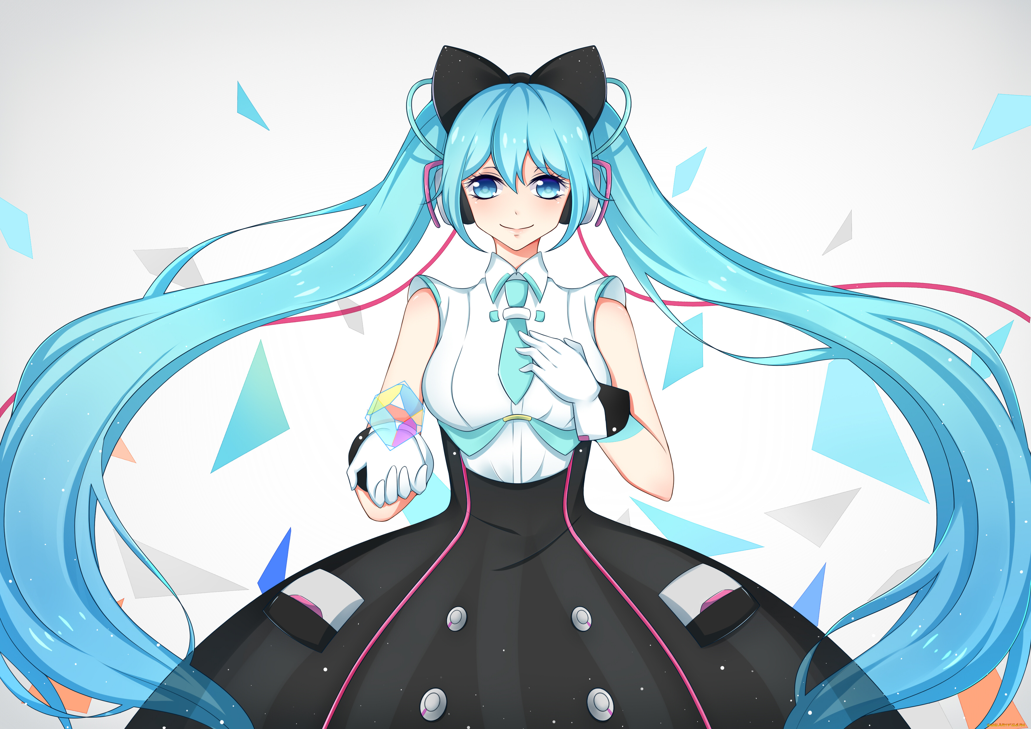 аниме, vocaloid, девушка