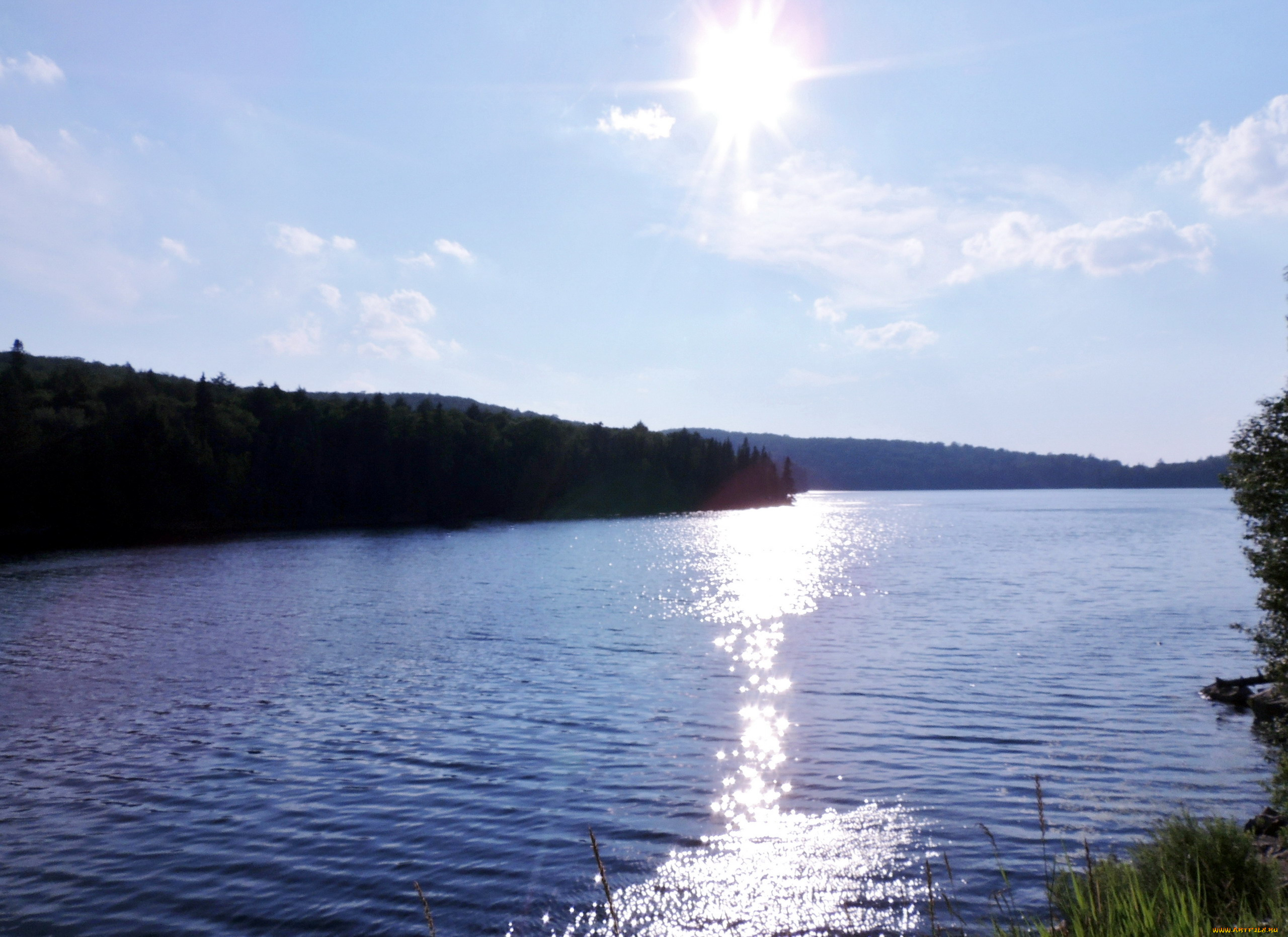 природа, реки, озера, солнце, вода, река