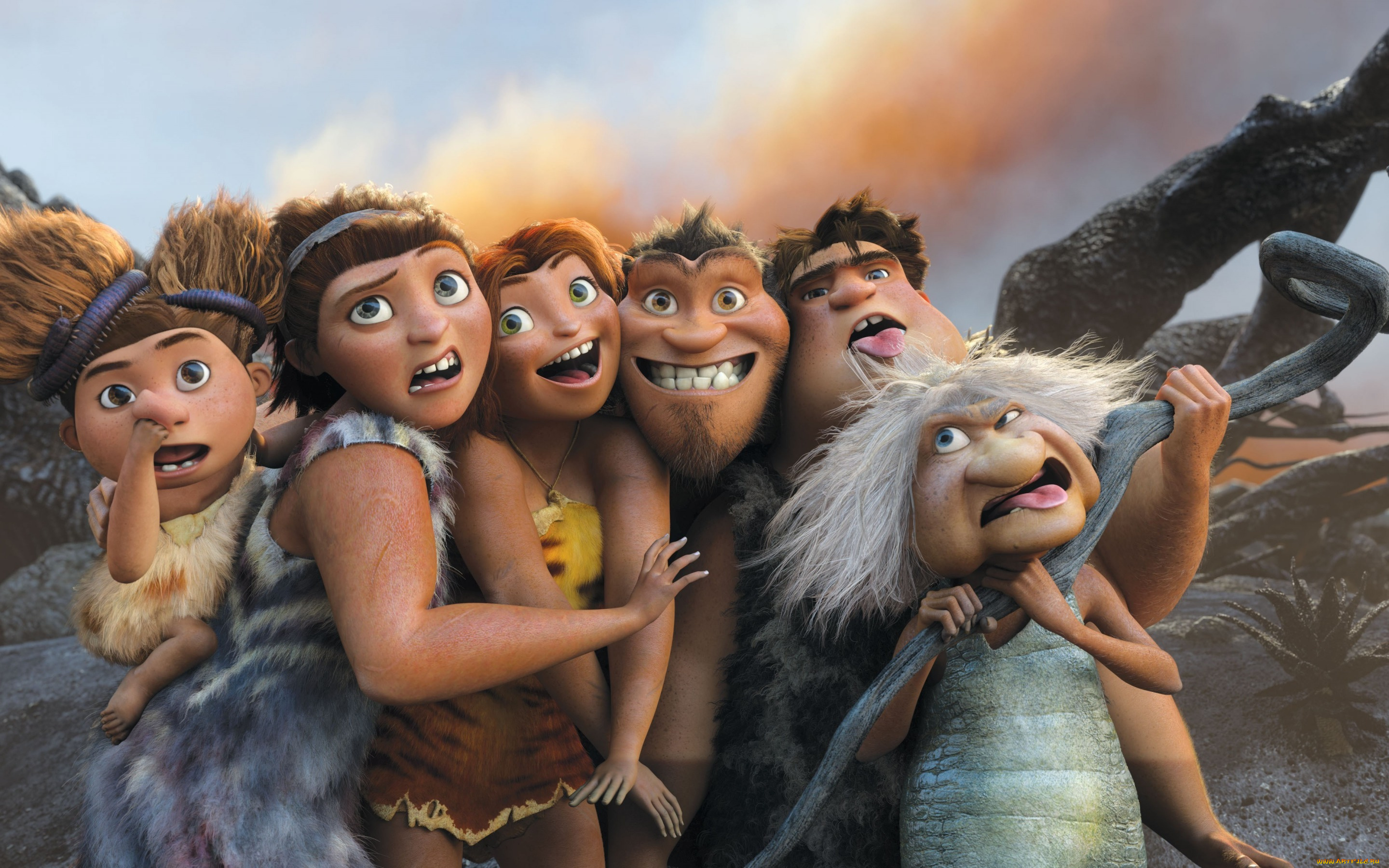 мультфильмы, the, croods, the, croods, 2, caveman, family