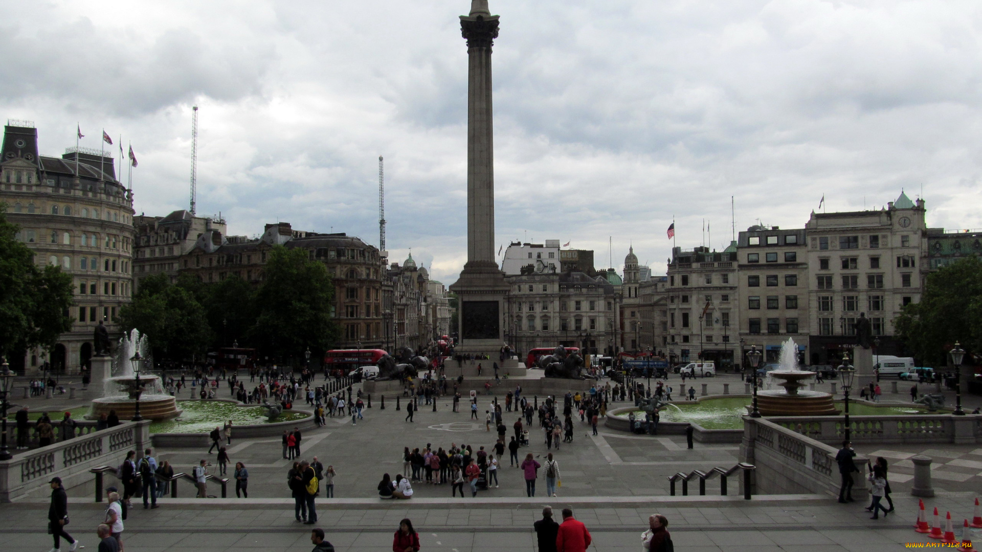 trafalgar, square, monument, to, lord, nelson, города, лондон, , великобритания, trafalgar, square, monument, to, lord, nelson