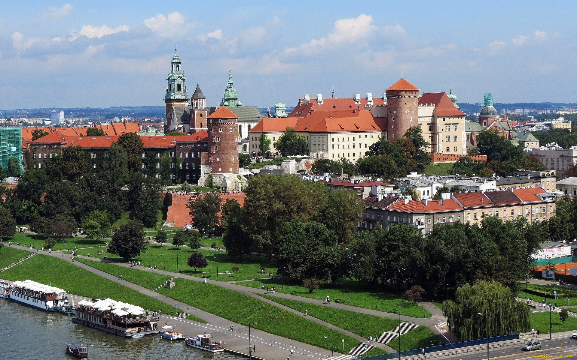 wawel, castle, города, краков, , польша, wawel, castle