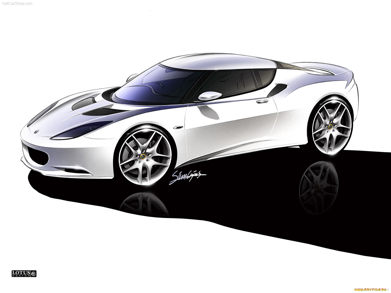 lotus, evora, 2010, автомобили, рисованные