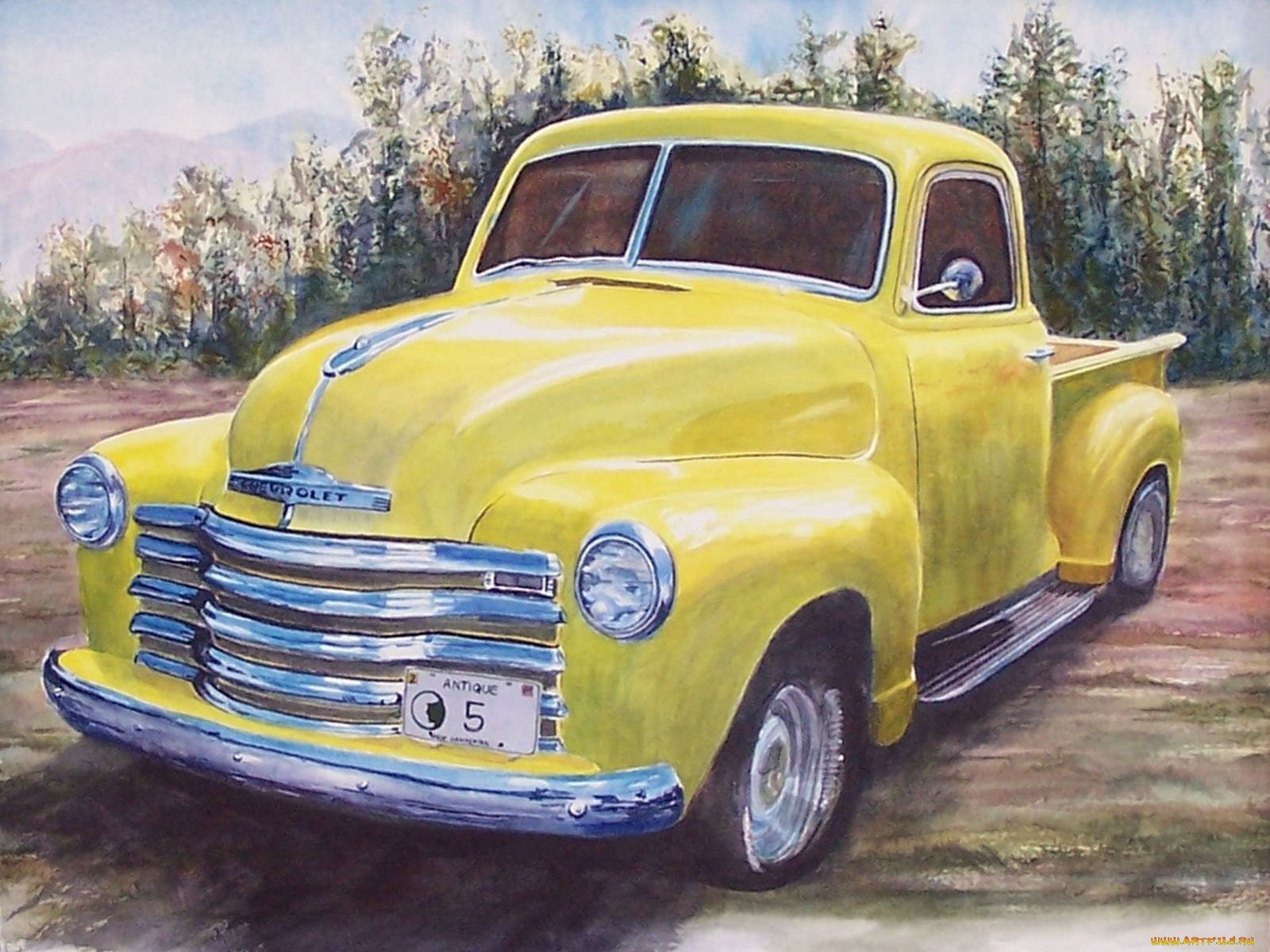 автомобили, рисованные, chevrolet